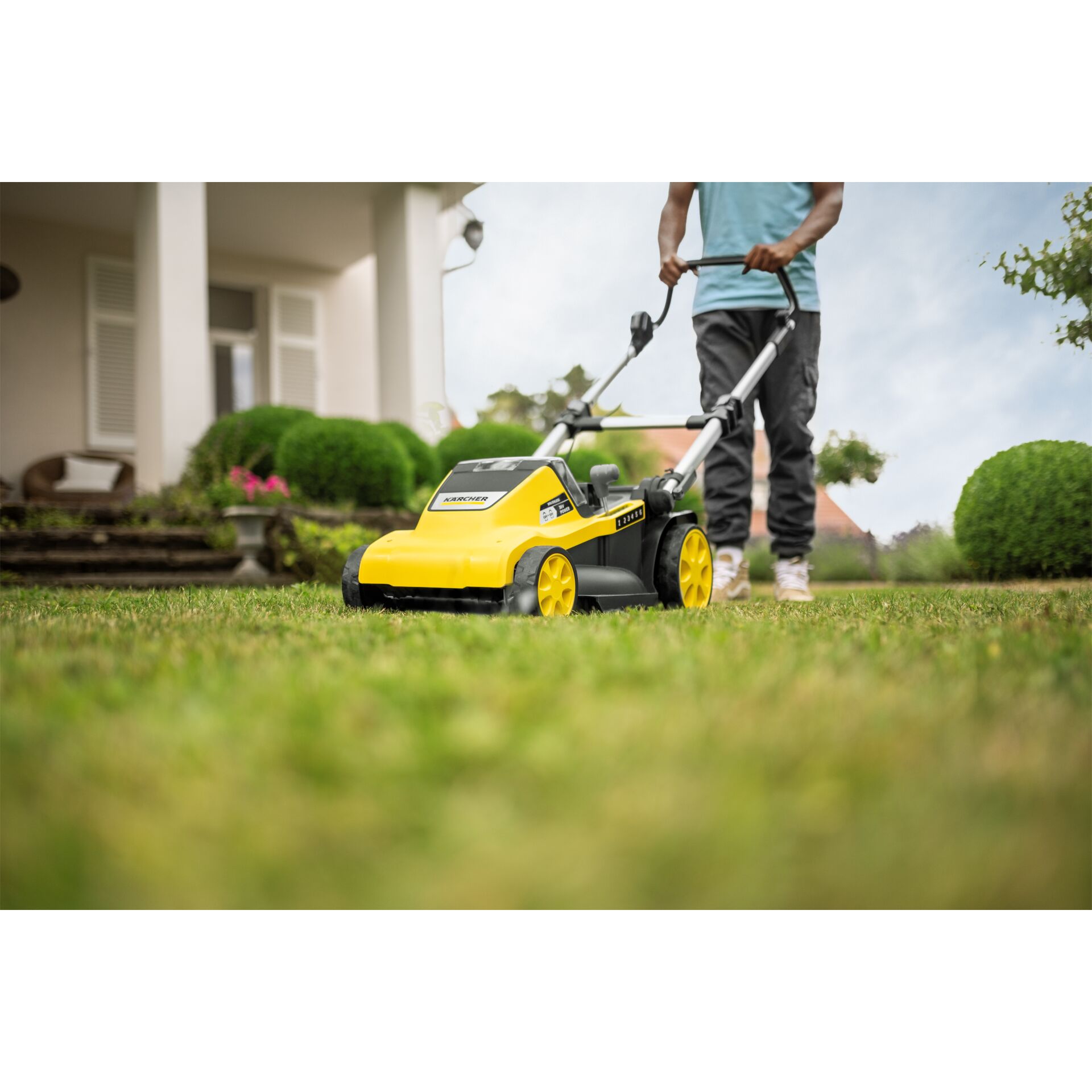 Gras, Rasen, Gerät, Rasenmäher, E-Scooter