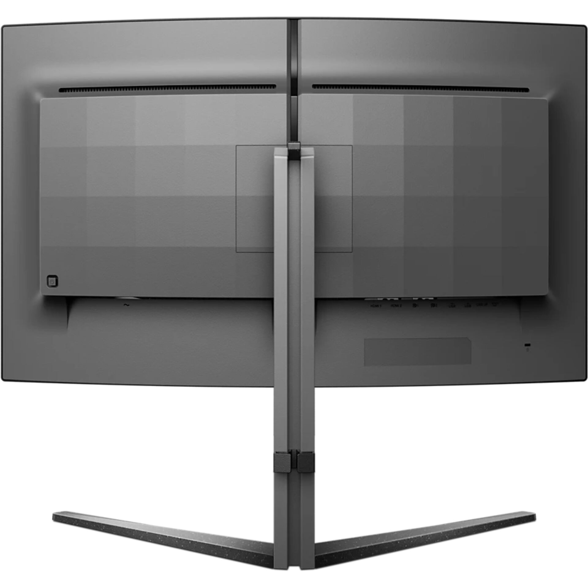 monitor, Rückseite, Dualständer, Display, Bildschirm