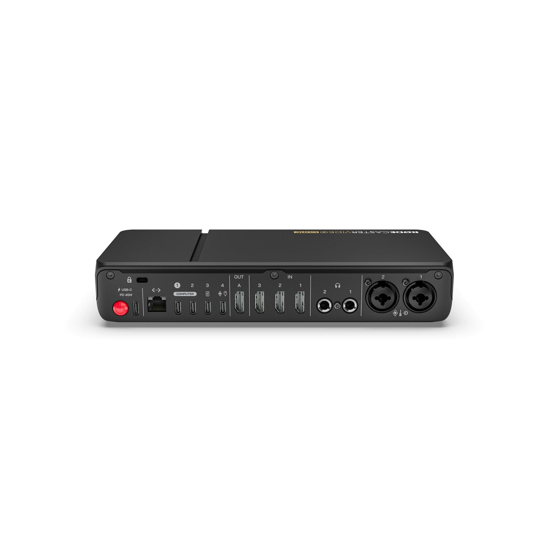 Audio Interface, USB-C, XLR inputs, Stromversorgung, Rackmontage