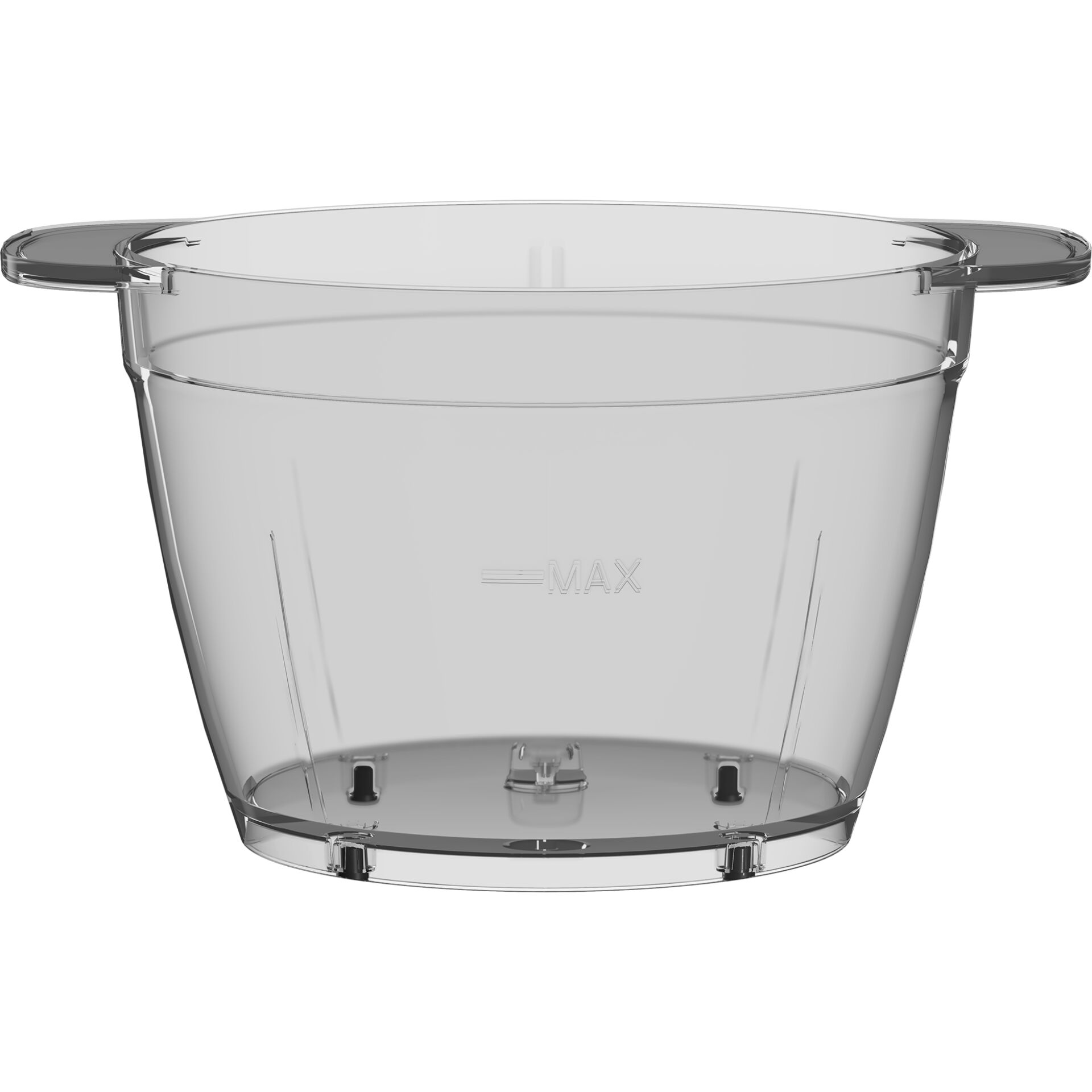 Mixer-Behälter, Transparenter Behälter, Max-Volume, Breiter Durchmesser, Klarer Kunststoff