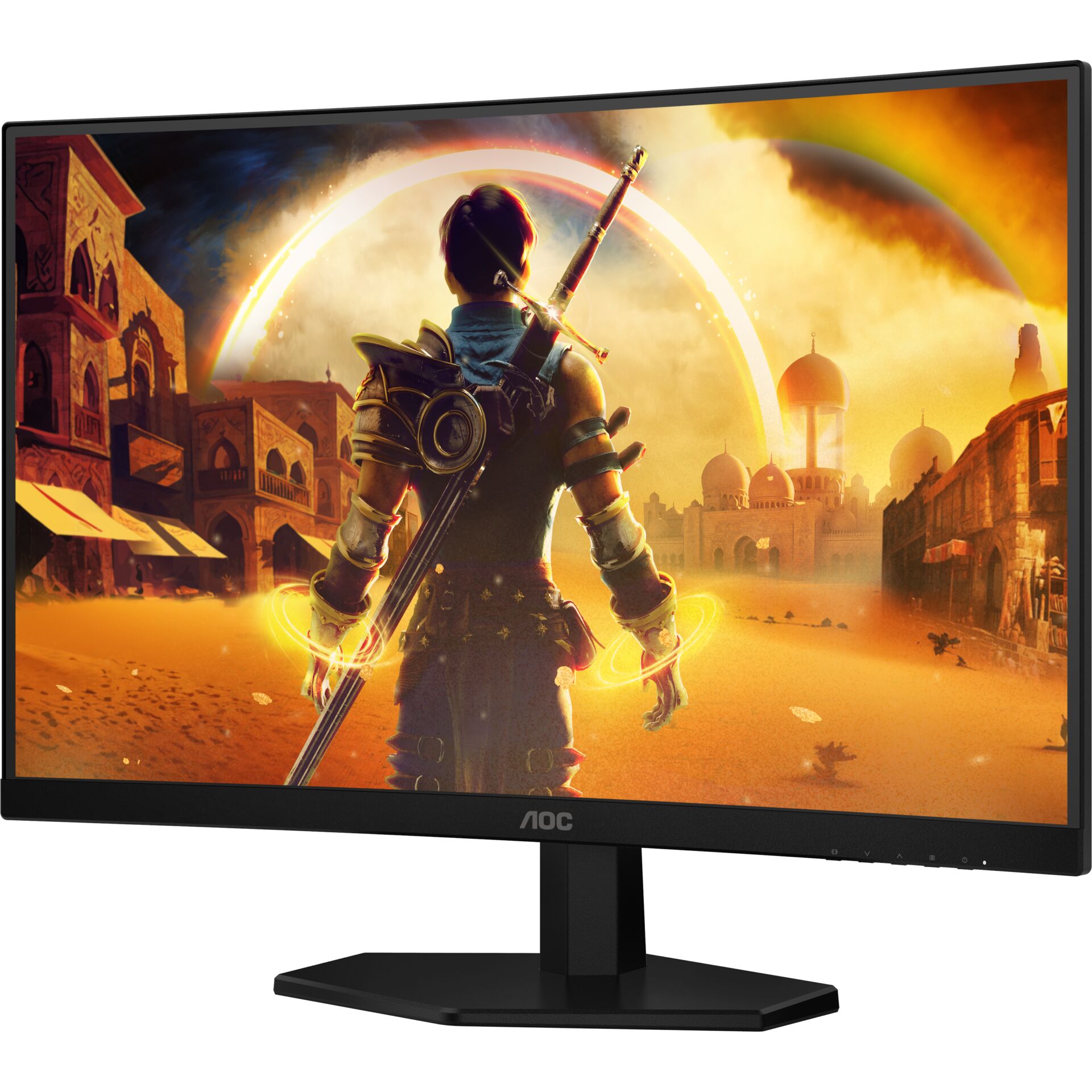 Monitor, Gaming-Monitor, Schwarzes Gehäuse, Flachbildschirm, AOC