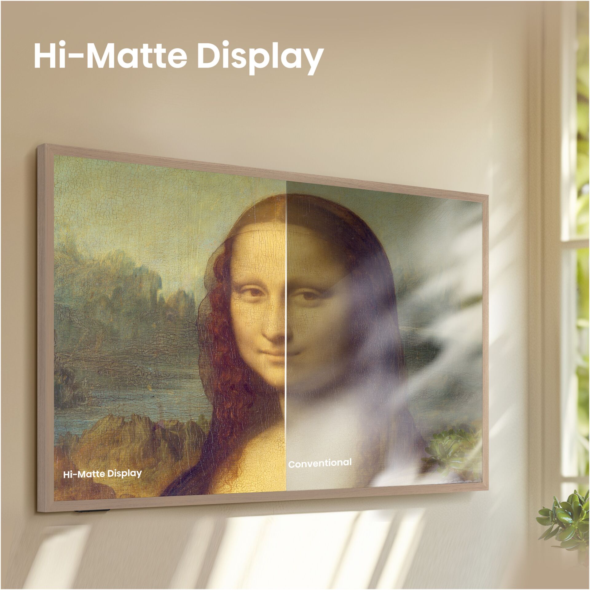 Hi-Matte Display, Kunstwerk, Wanddekoration, Monalisa, Display-Panel