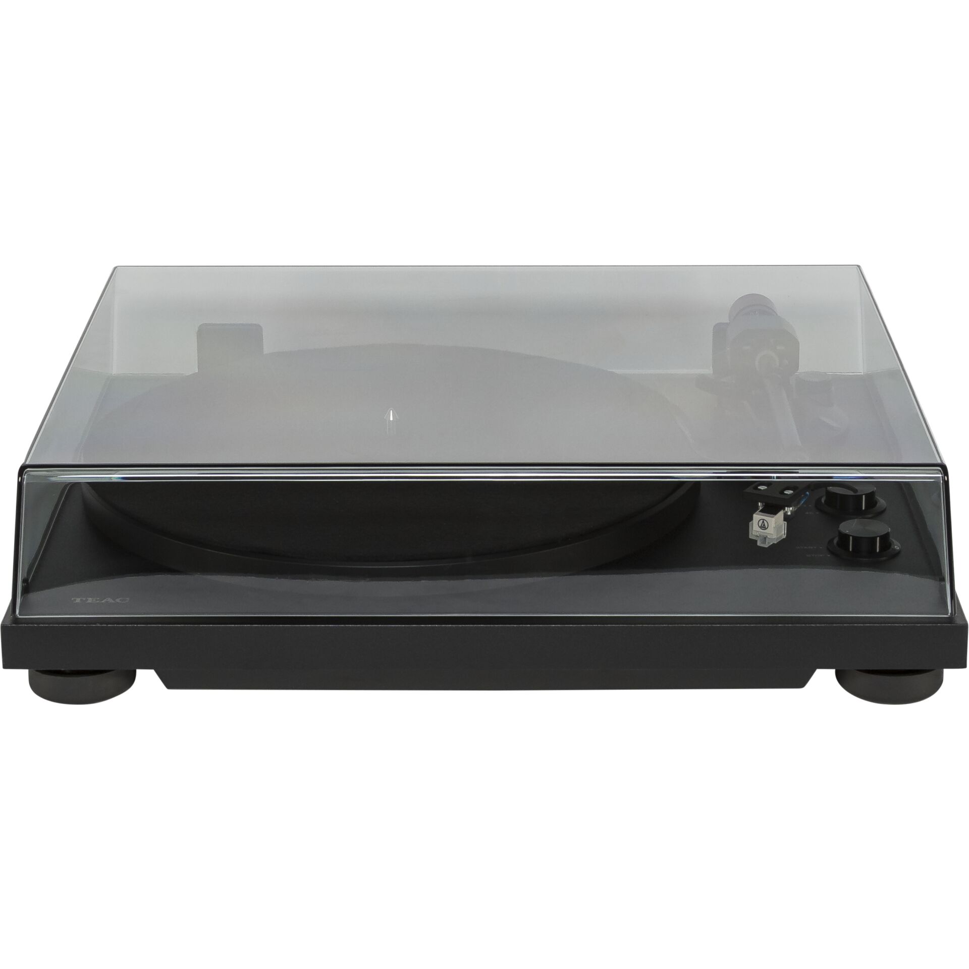 Plattenspieler, Turntable, Schutzhaube, Tonarm, Kontrollknopf