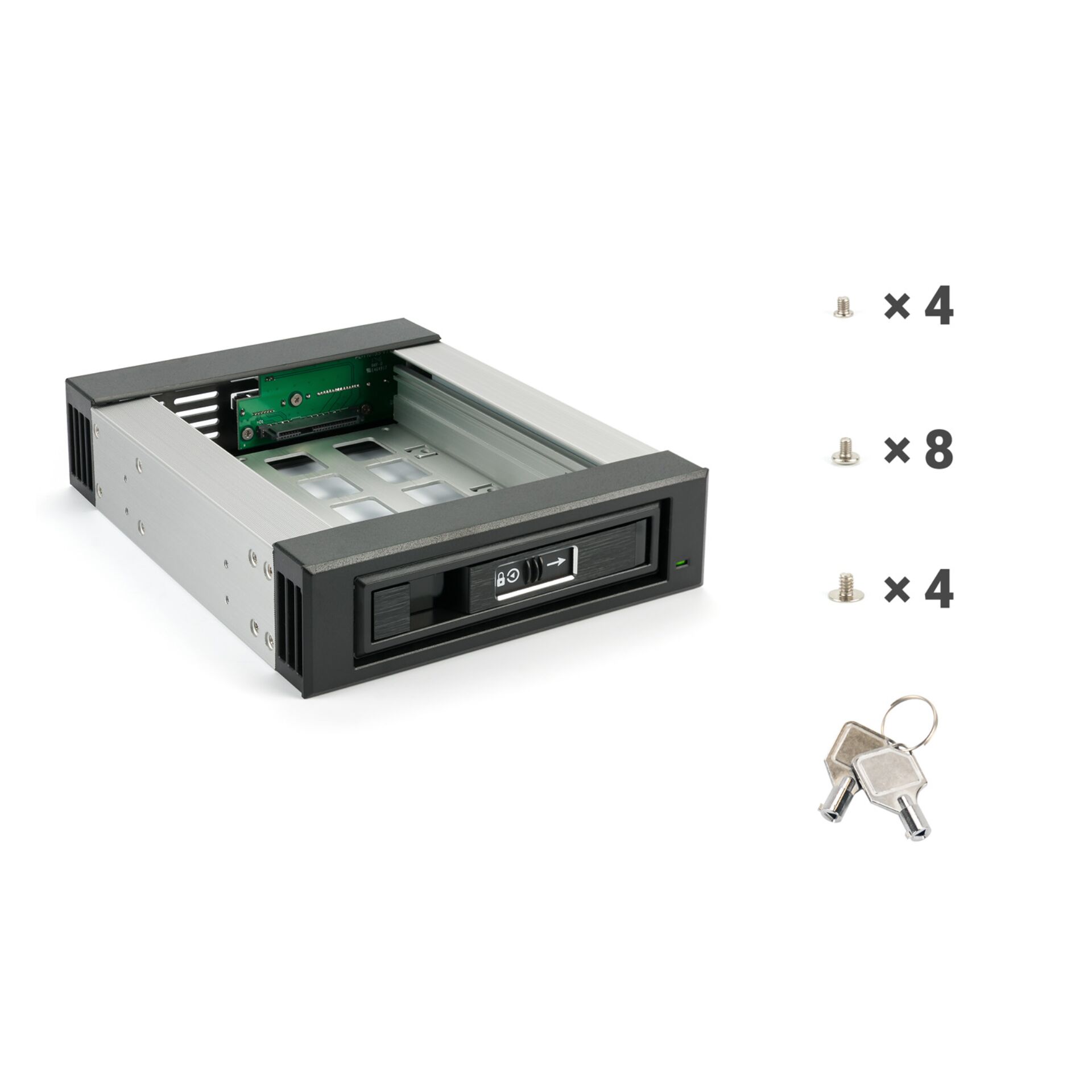 festplatte, hdd, 2.5zoll, hot swap, schlosslatch