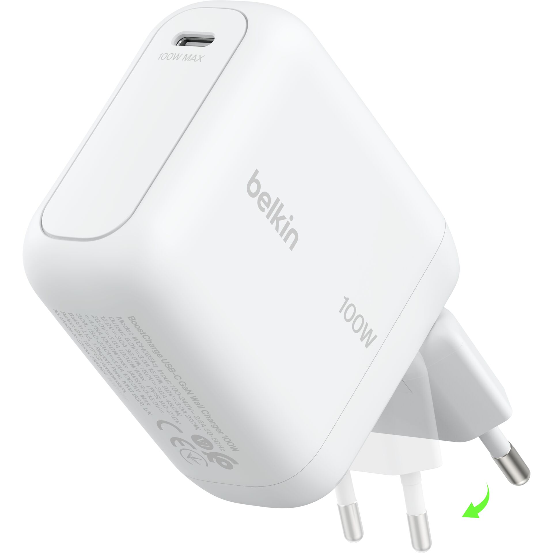 Belkin BOOSTCharge 100W USB-C  GAN einkl.Stecker ws. WCH025kqWH