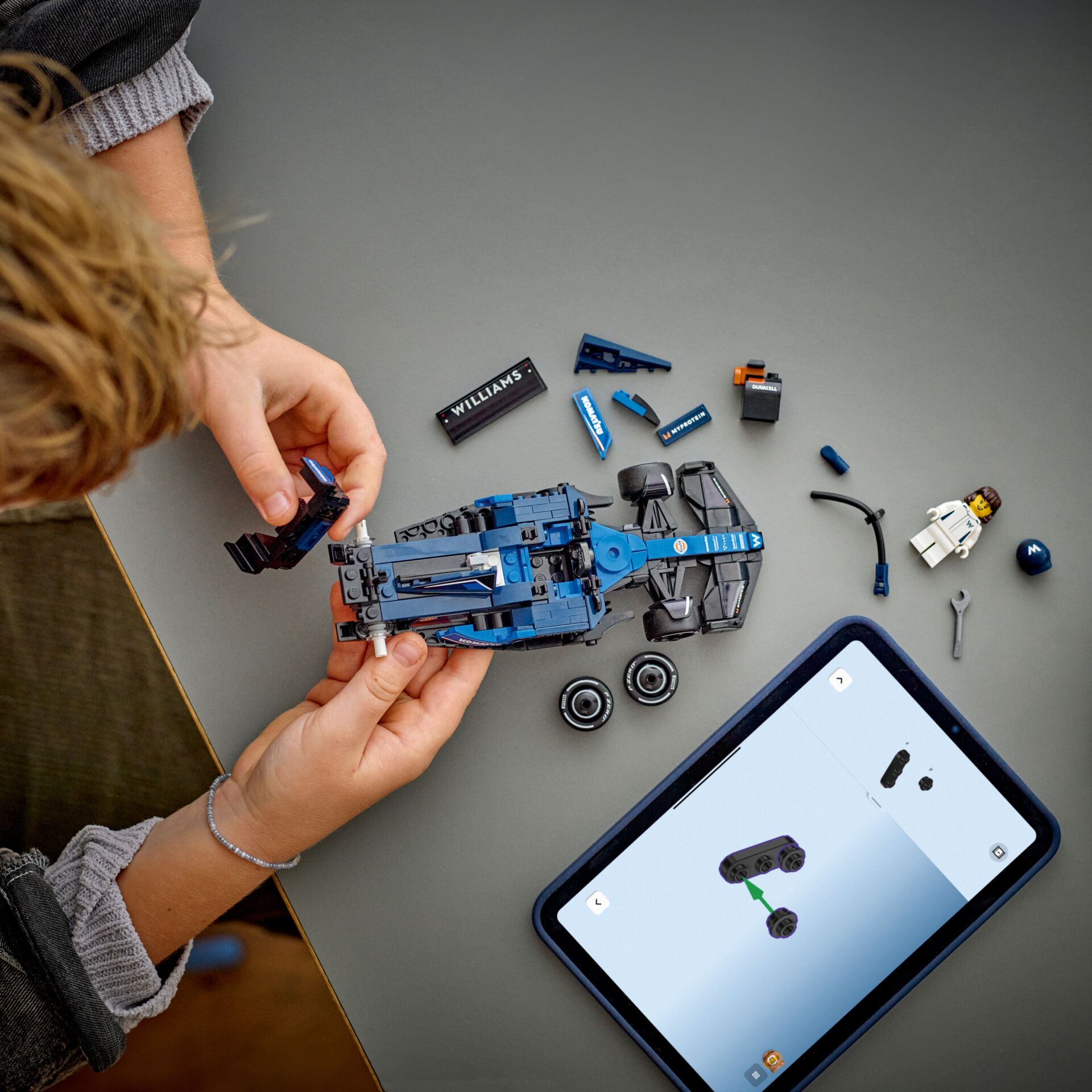 lego, modell, blau, konstruktion, ingenieur