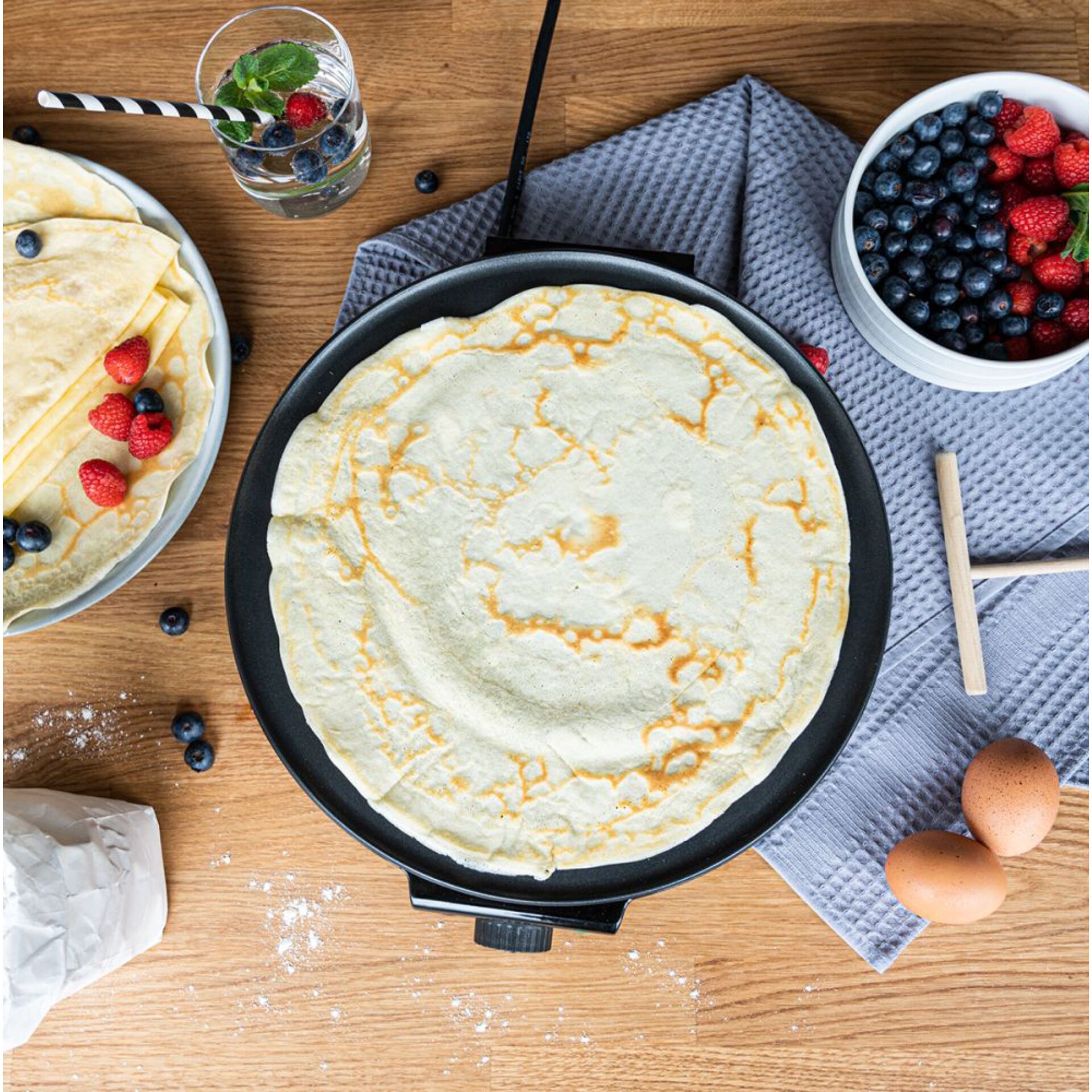 Brot, Essen, Pfannkuchen, Teller, Crêpe