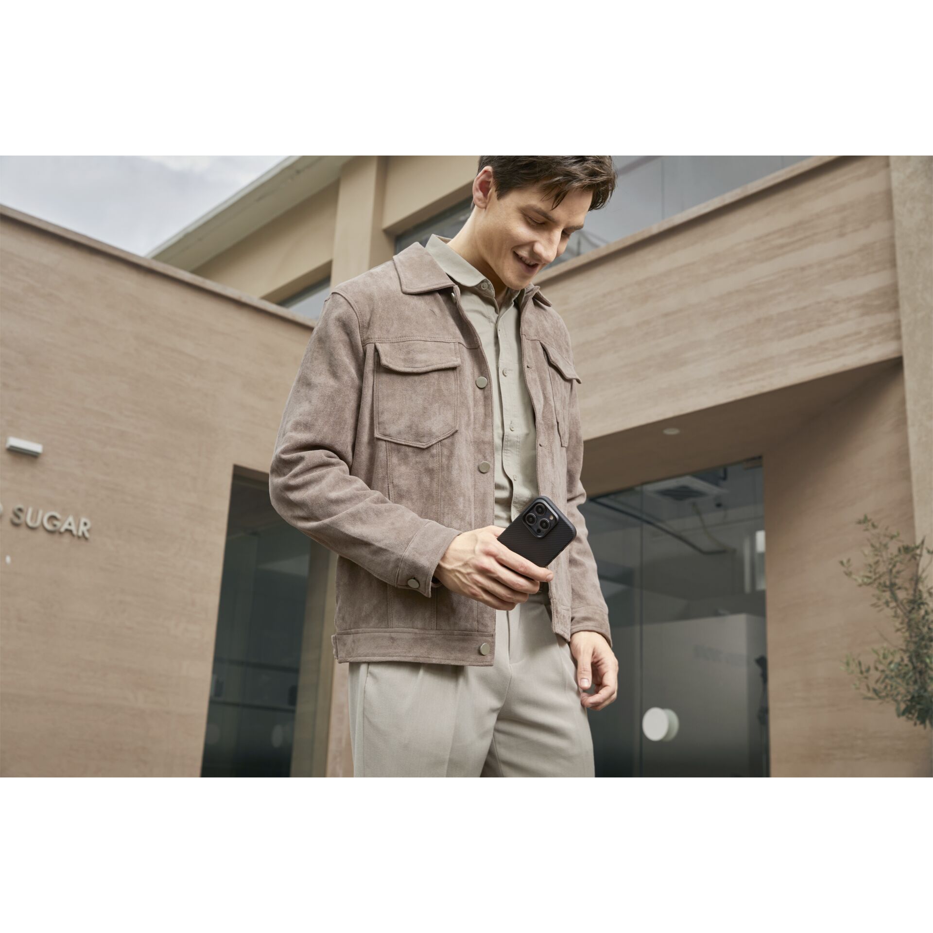 Mantel, Jacke, Blazer, Langarm, Person