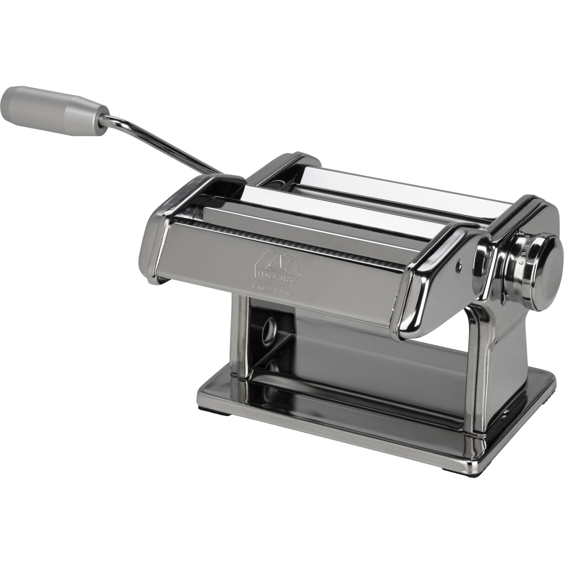 Pastatubulier, Nudelmaschine, Metall, Chrom, Handbetrieben