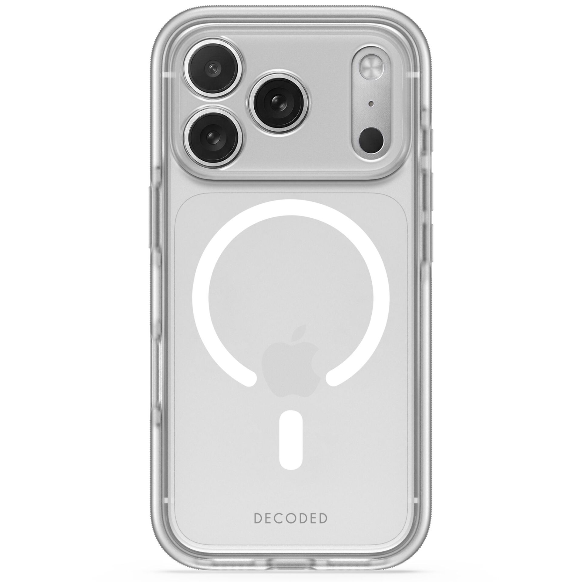 iPhone-Hülle, klare Hülle, transparent, Magnetladefunktion, dreifach Kamera