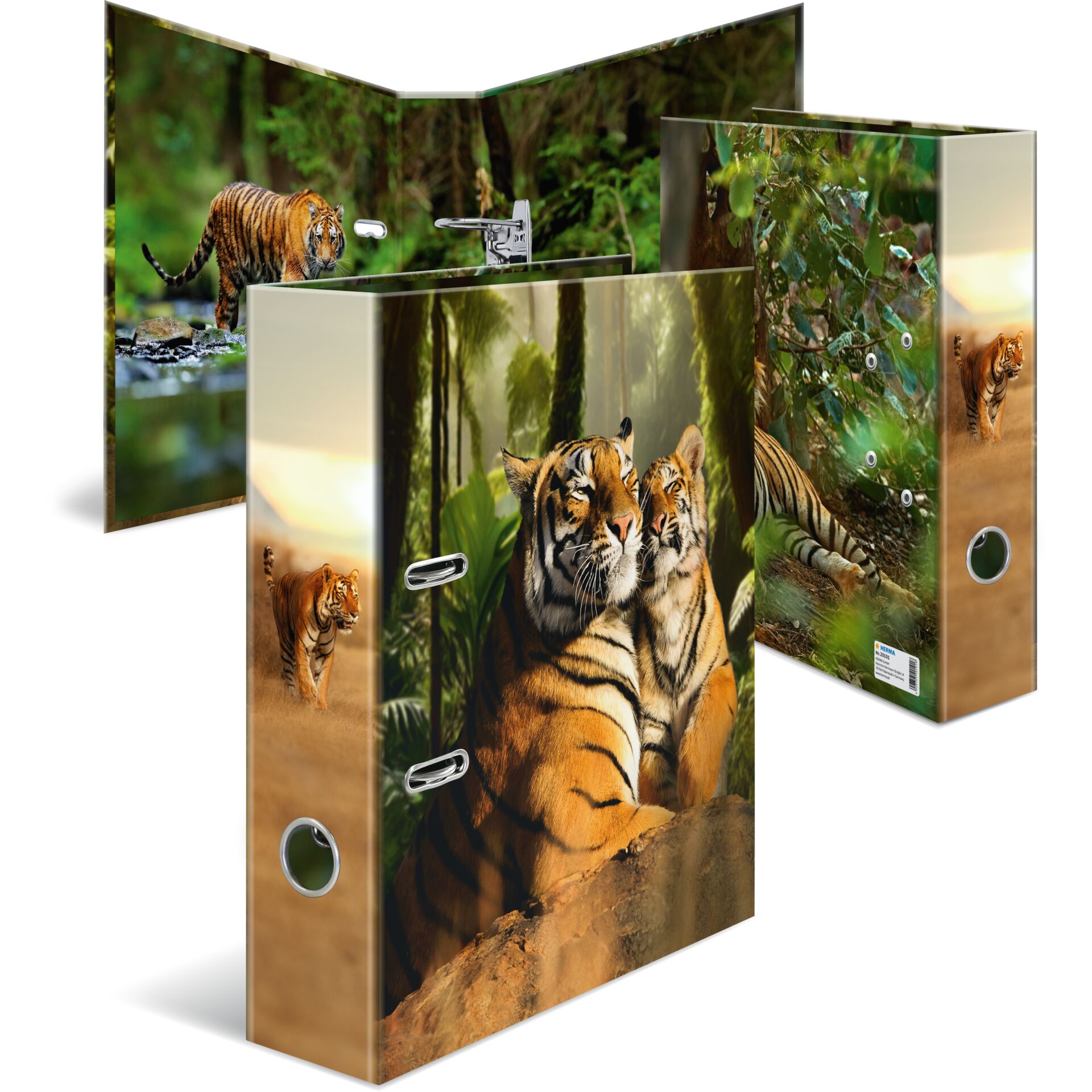 Tiger, Tigerfotografie, Tierwelt, Wildtier-Design, Binder-Set