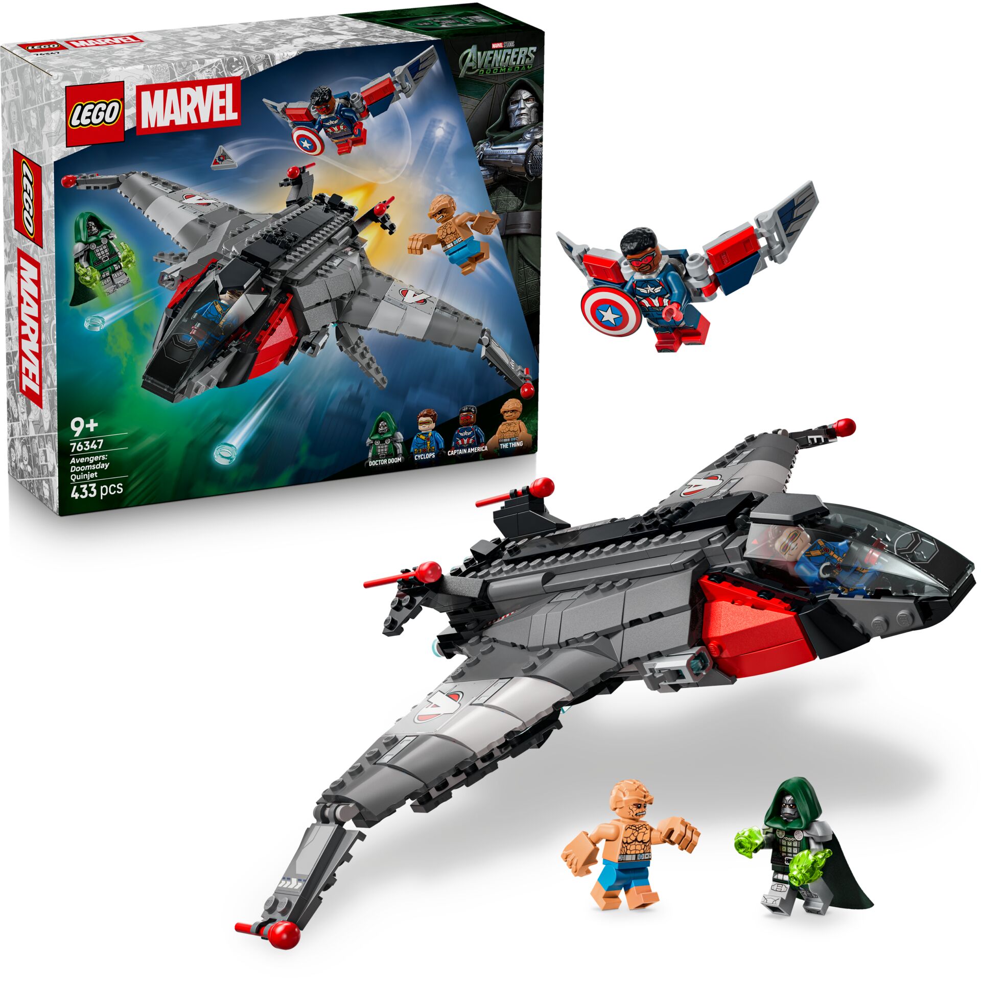 Raumschiff, Weltraumflugzeug, Avengers, Lego, Marvelfiguren