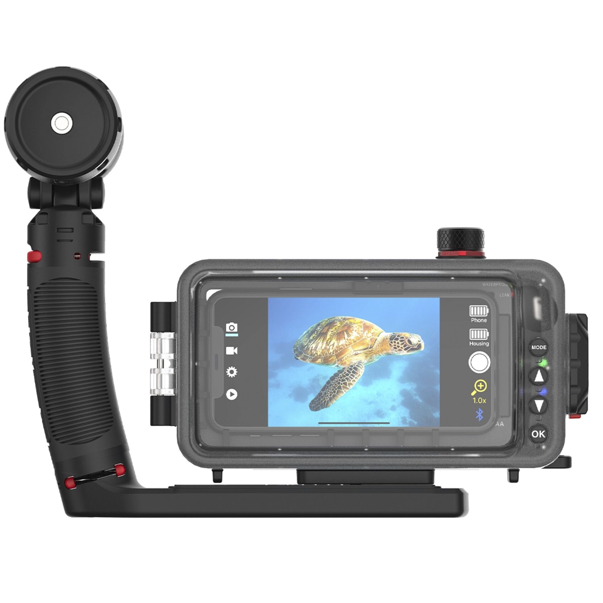 Tauchkamera, Unterwassergehäuse, FPV-Kamera, 1.0x Zoom, Touchscreen