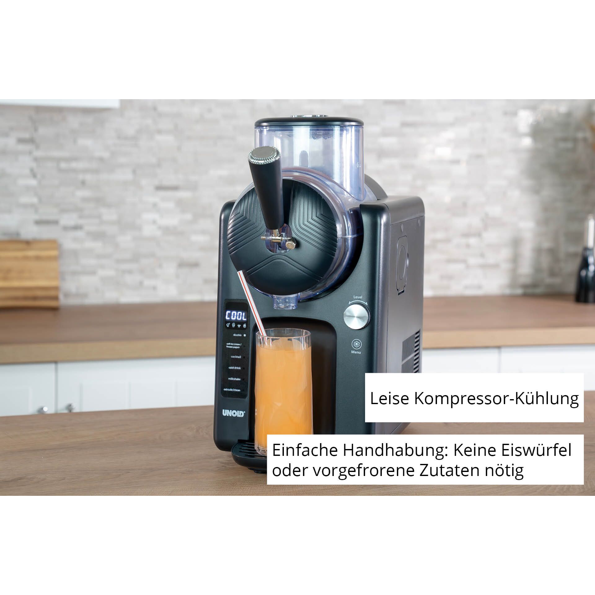 Saftspender, Kaffeemaschine, Kompaktgerät, Glasgetränk, Einfache Handhabung