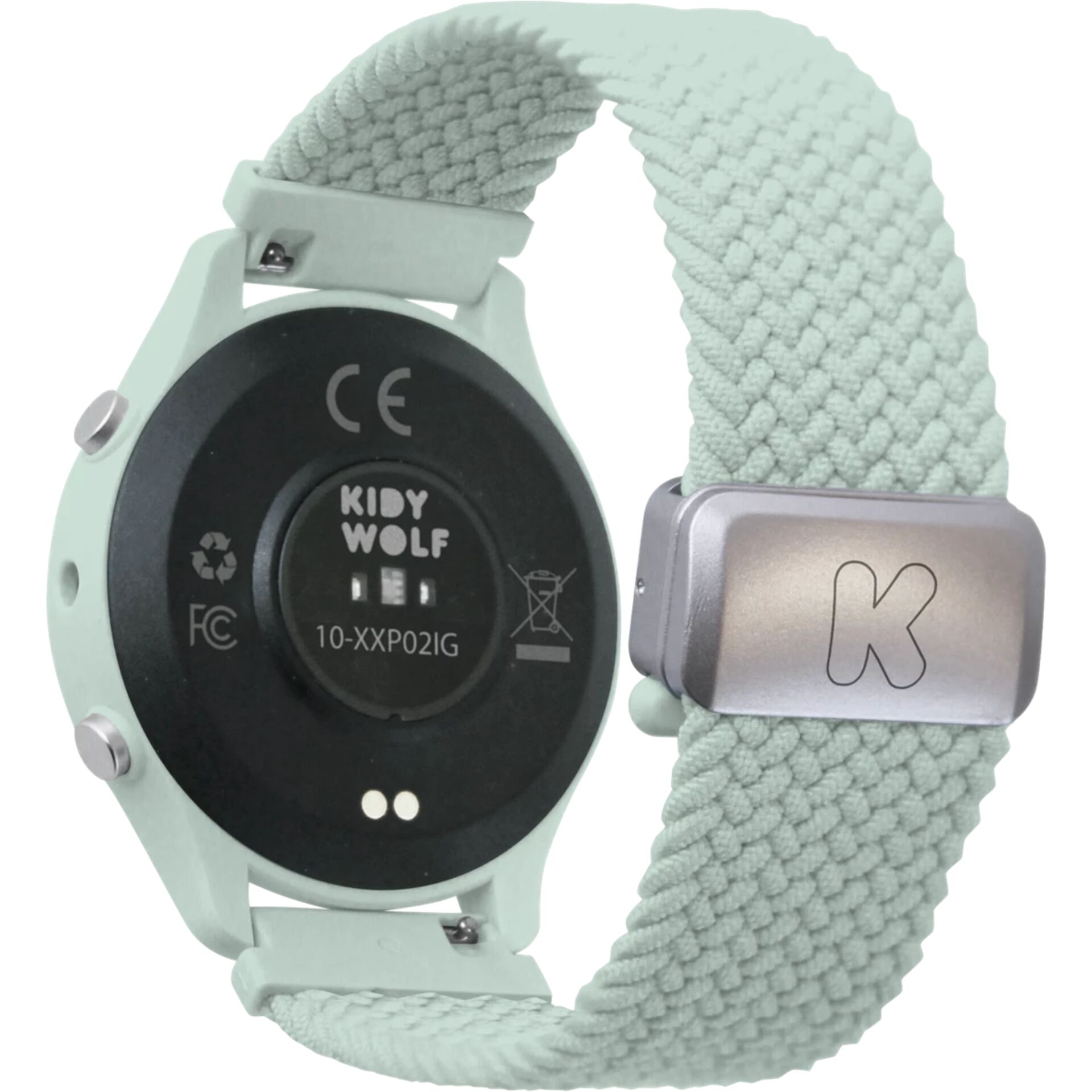 smartwatch, Uhr, Rückseite, Stoffband, Mint