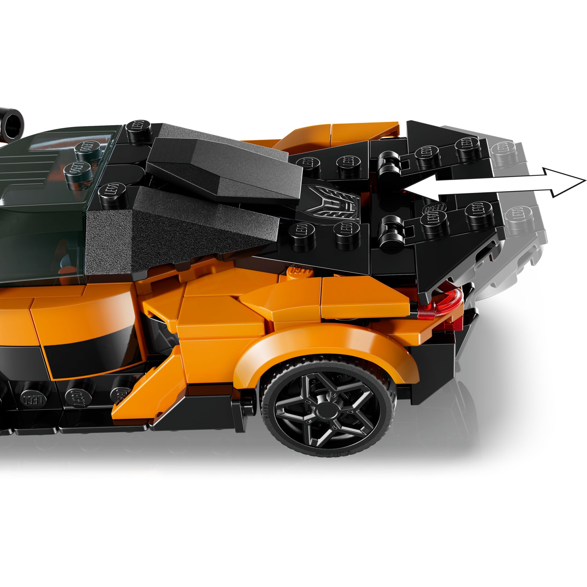 Lego, Sportwagen, Orange, Schwarz, Rad