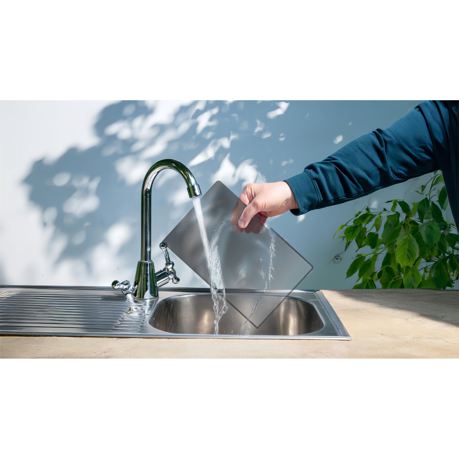 Sinken, Waschbeckenhahn, Körperteil, Hand, Person