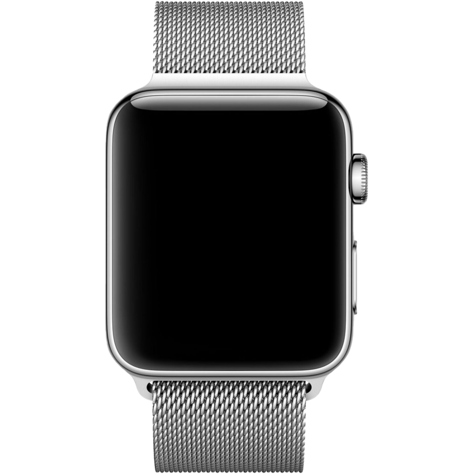 smartwatch, silber, Mesh-Band, quadratische Anzeige, digitale Uhr