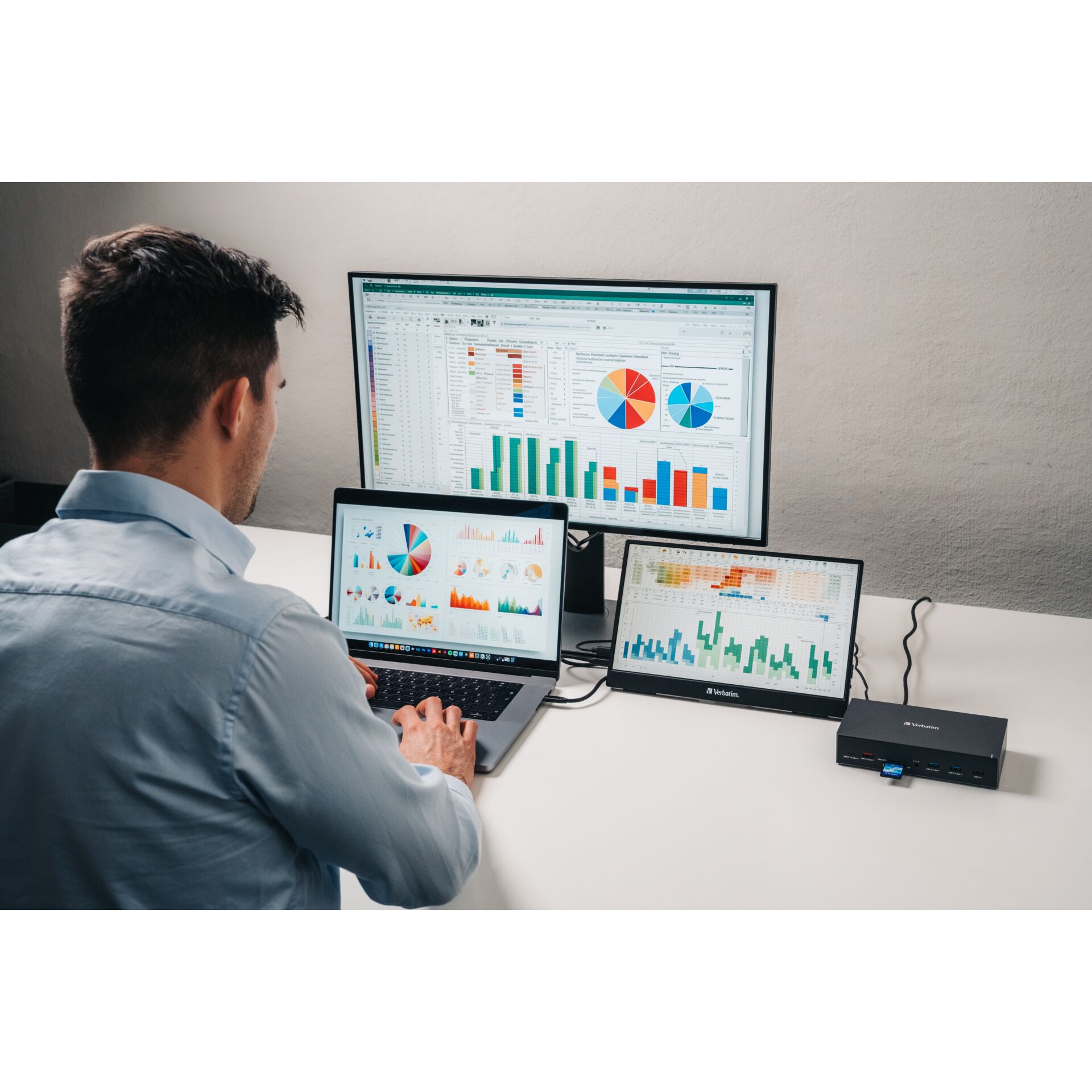 Laptop, Überwachen, Kopf, Gesicht, Computer-Tastatur