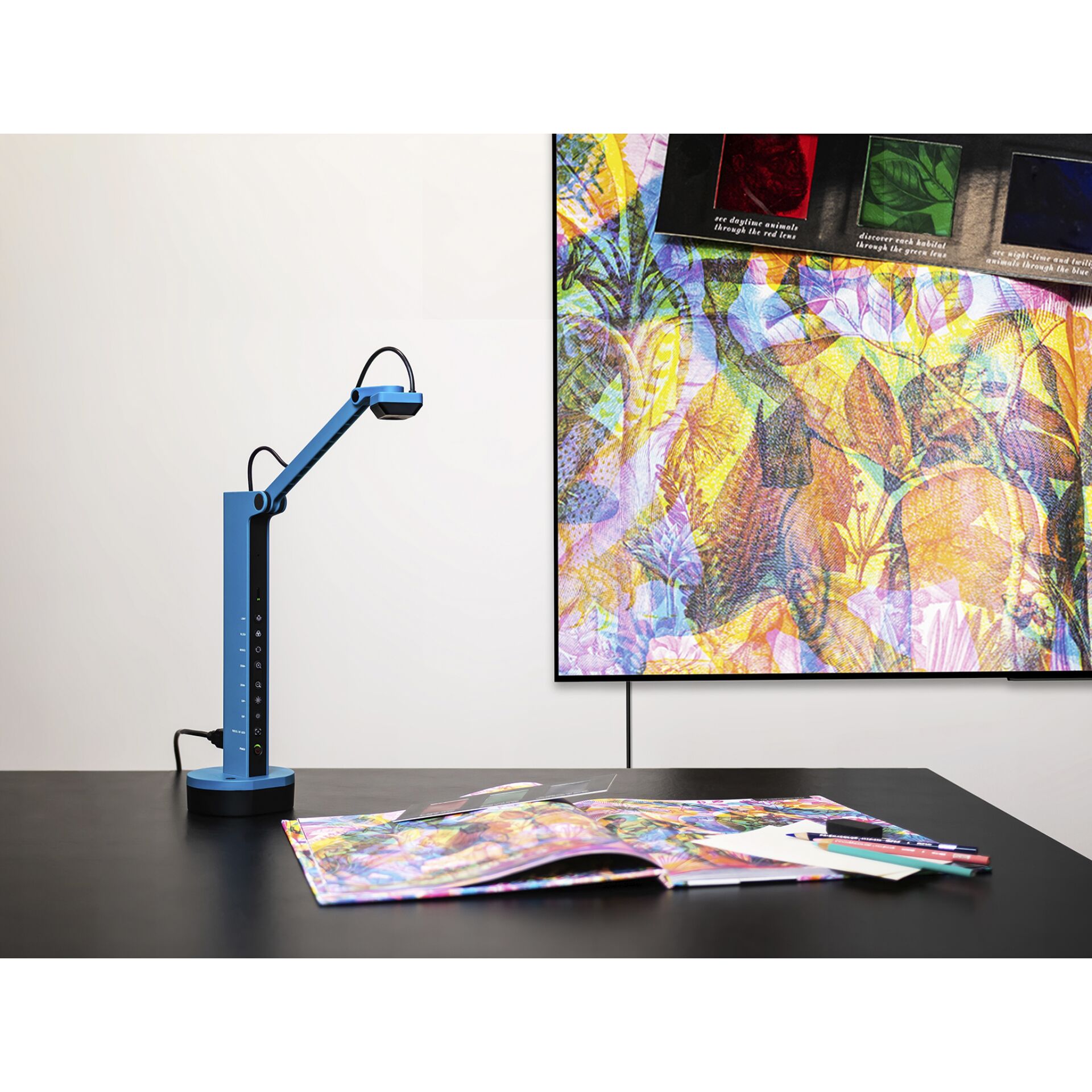 Lampe, Schreibtisch, Mobiliar, Tabelle, Gemälde