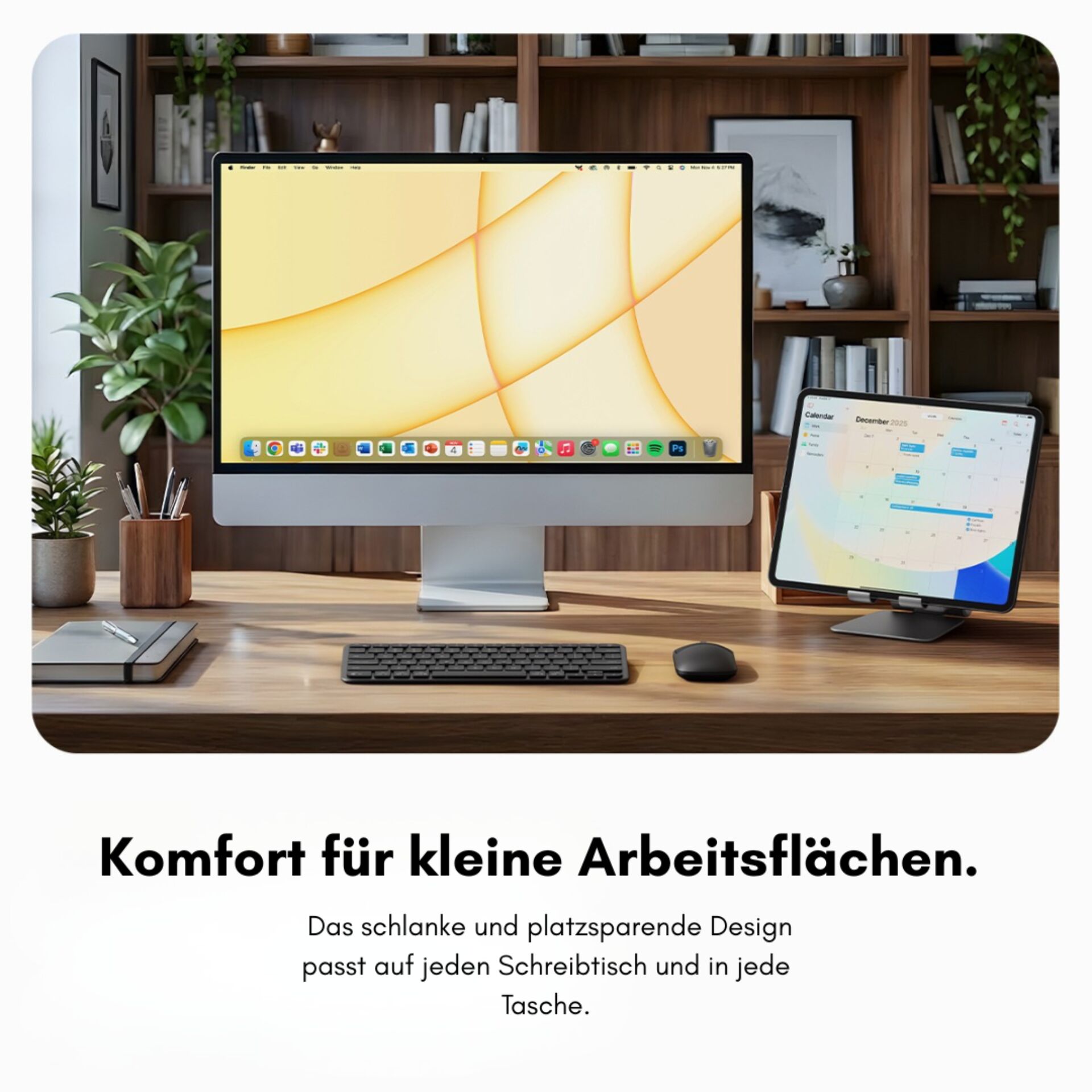 All-in-One Computer, Desktop Computer, Imac, Arbeitsplatz, Modernes Schreibtisch-Setup