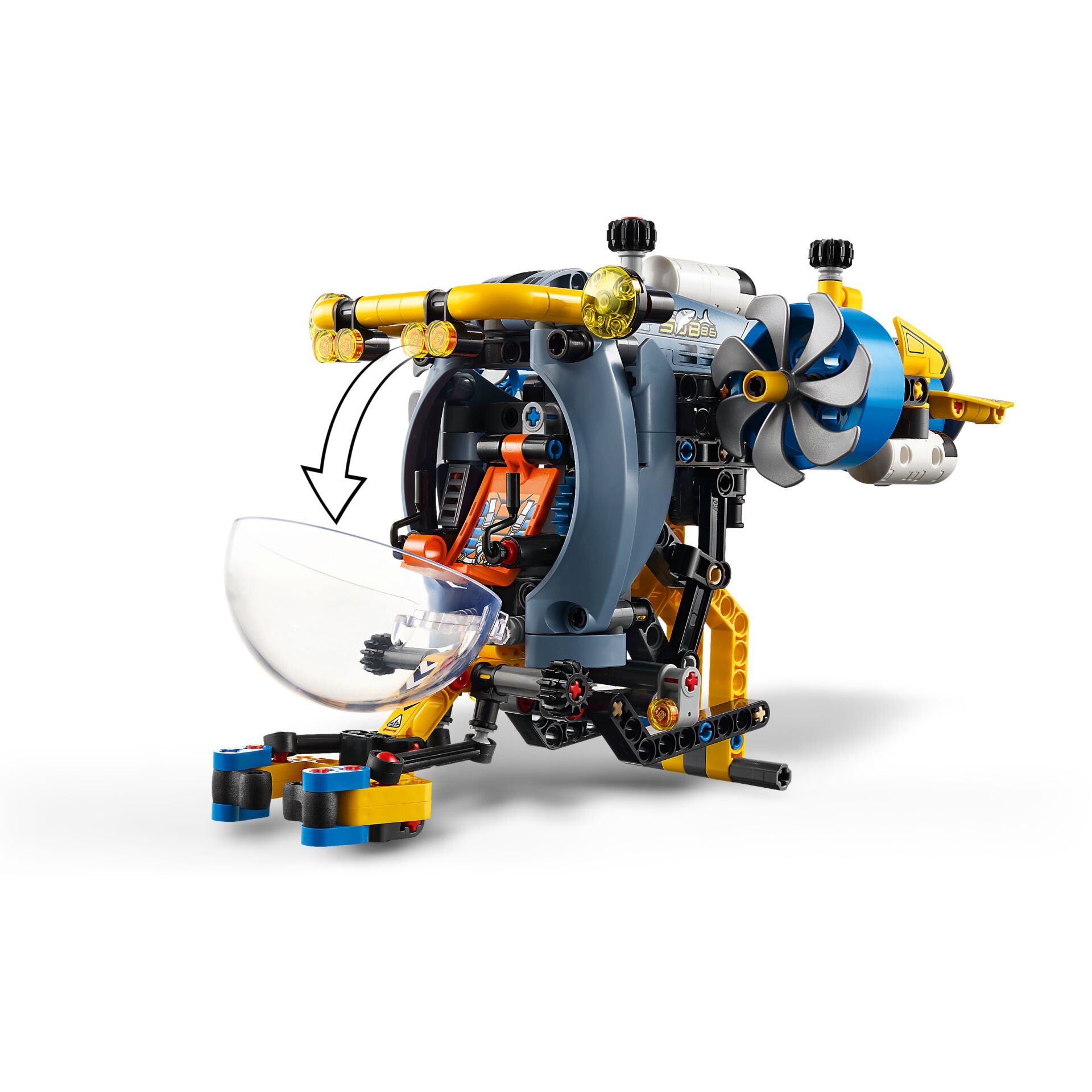 LEGO, Model, Spaceship, Propeller, Cockpit