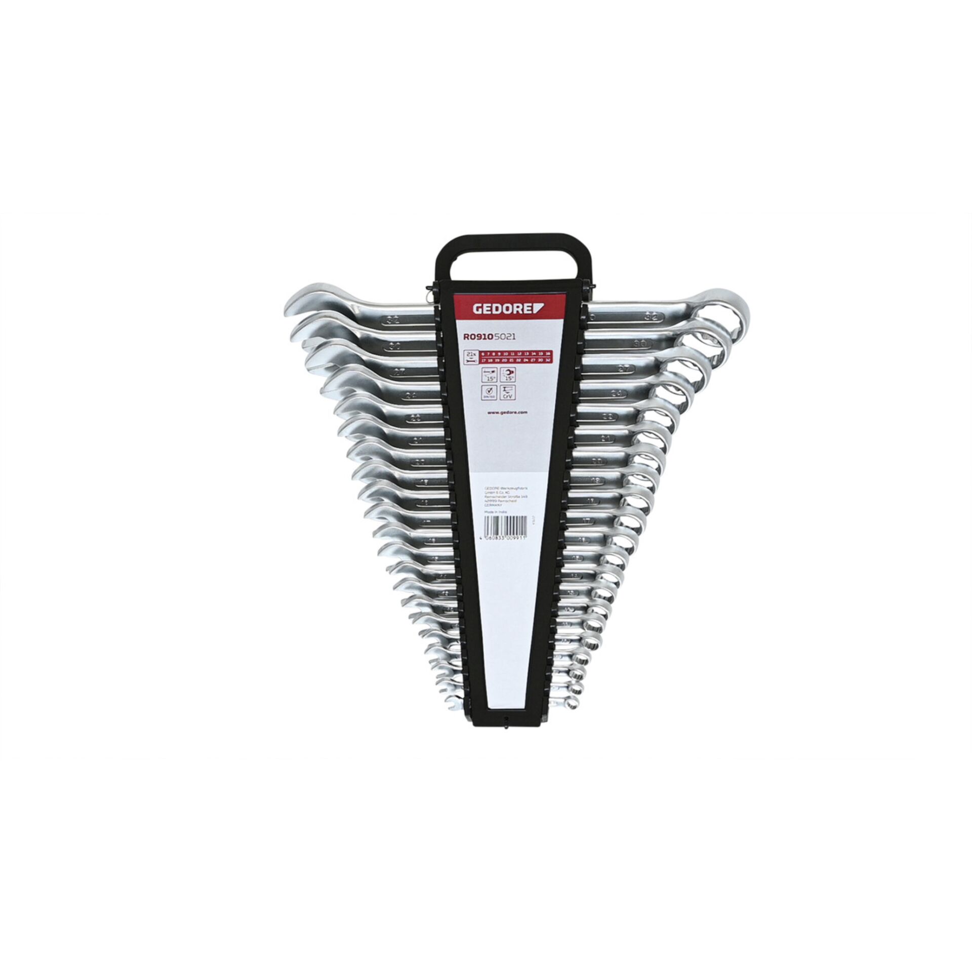 GEDORE red Ring-Maulschlüssel  Satz metrisch, 21-teilig