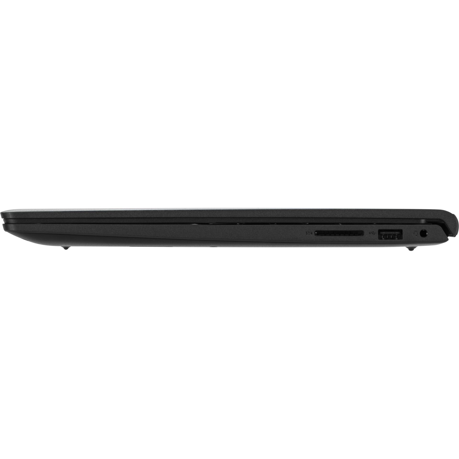laptop, geschlossen, portabel, schwarz, seite