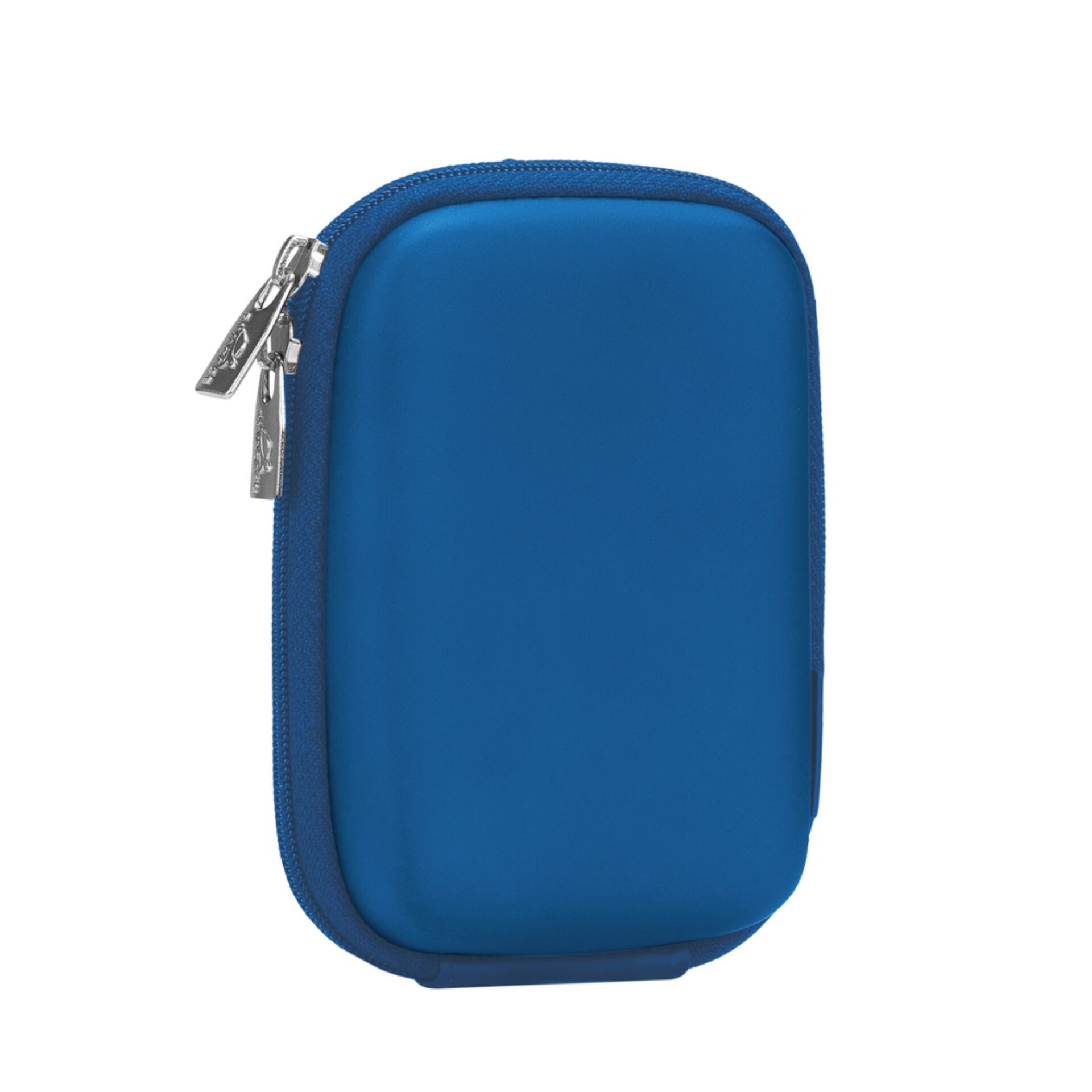 Hartschalenetui, Blau, Reißverschluss, Abgerundete Ecken