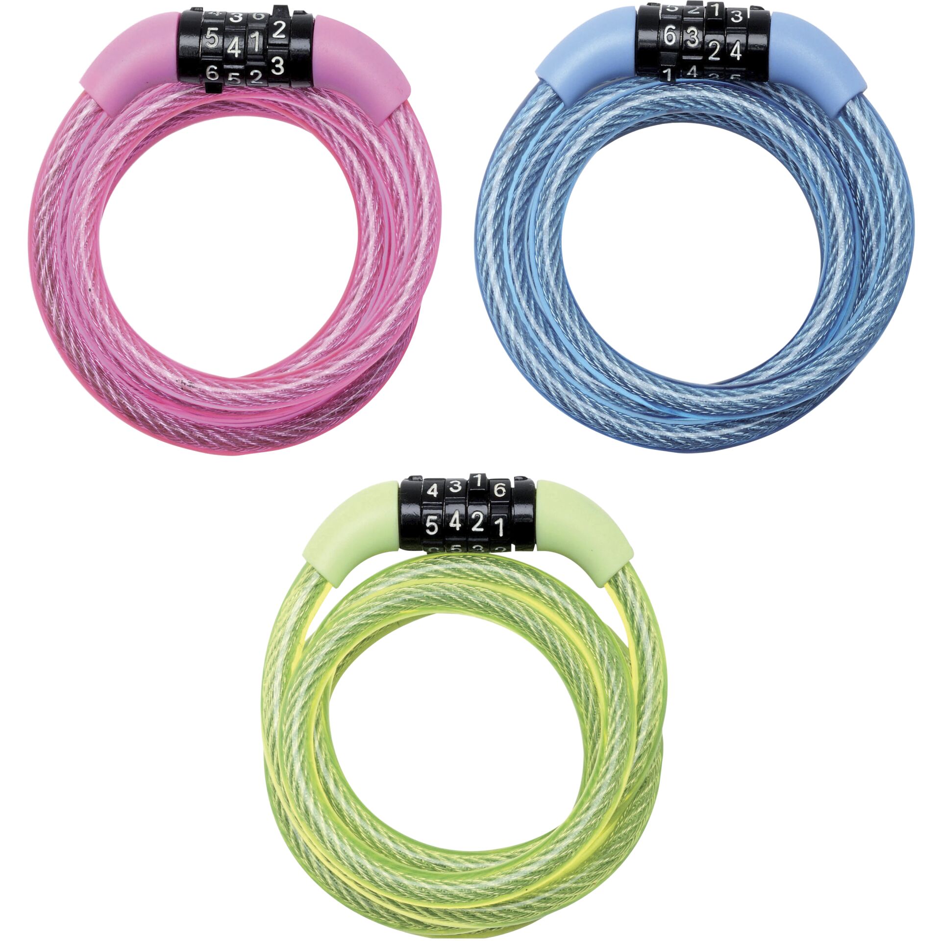 Master Lock Spiralkabel 1,20m m.  4-stell. Zahlenk. 8143EURDPROCOL