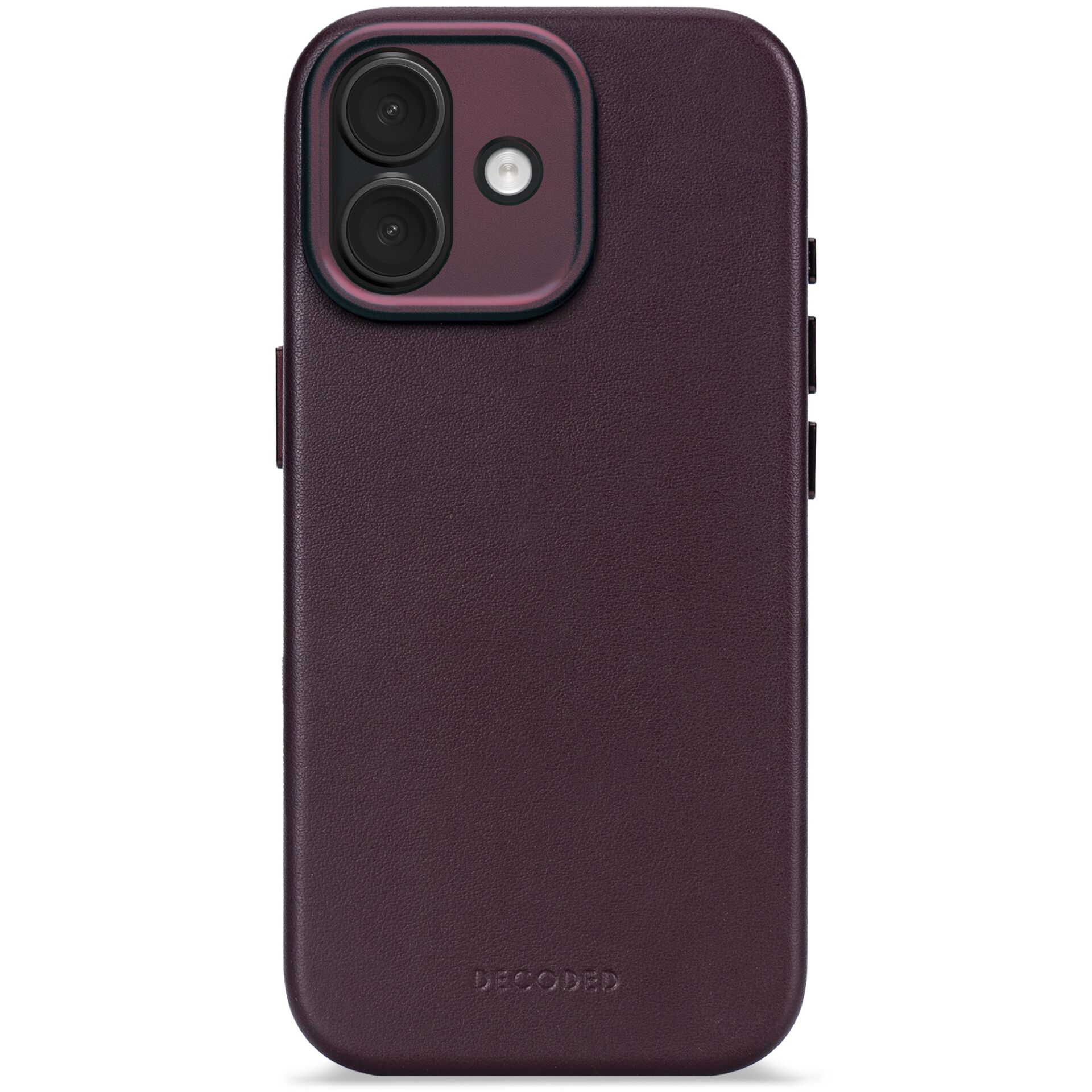 Decoded Leather Backcover  iPhone 17 Dark Ruby
