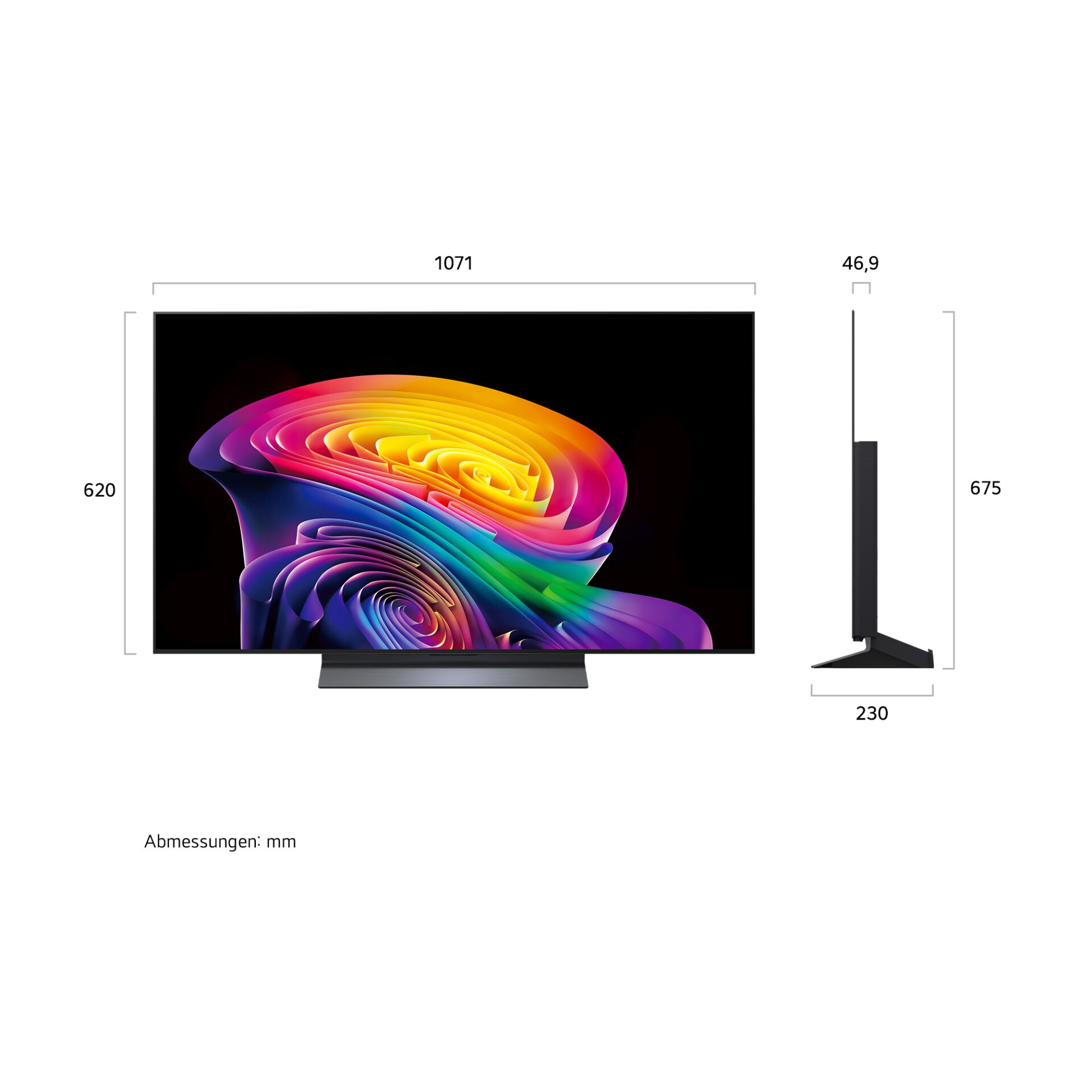 monitor, LED, 4K, Flachbildschirm, Ständer