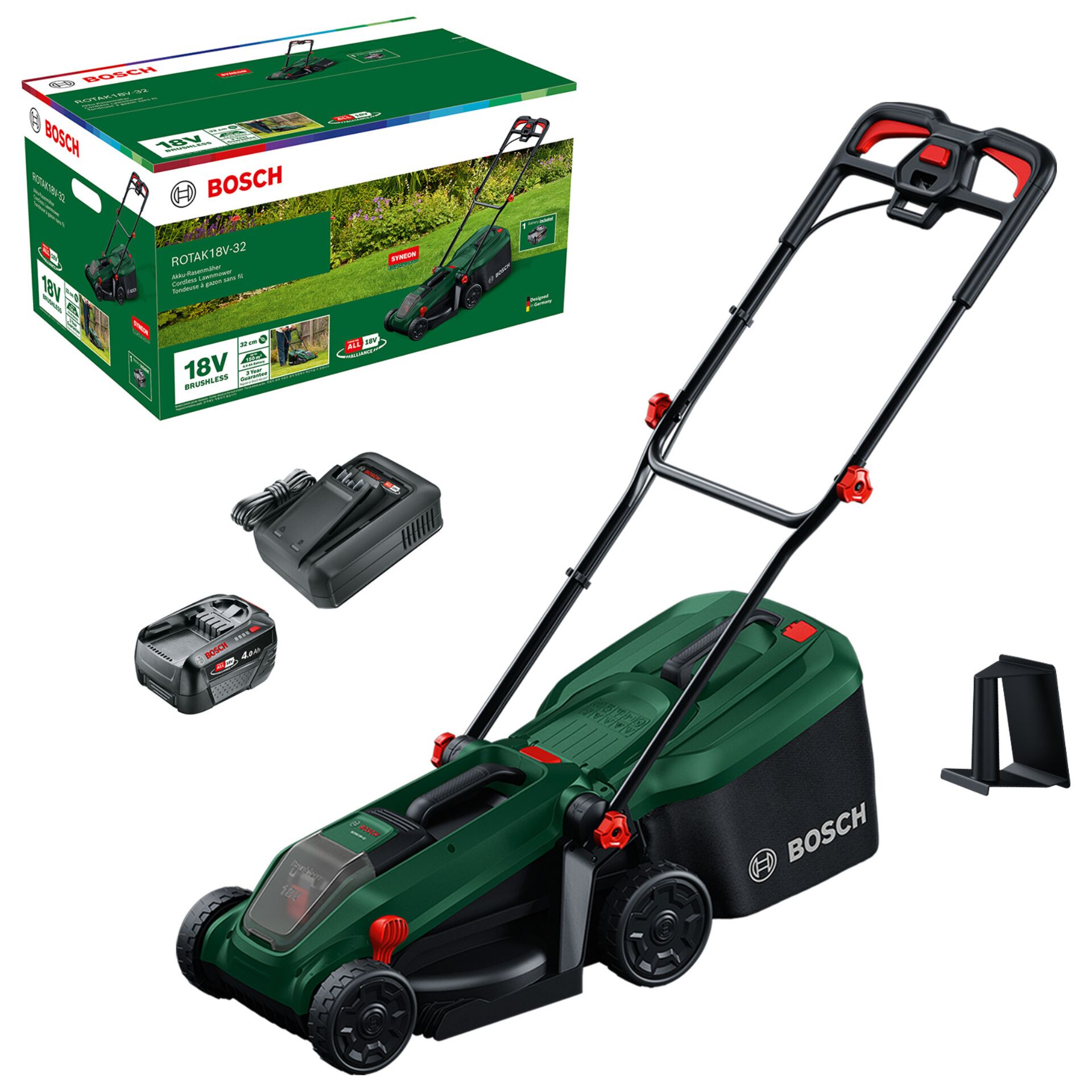 Bosch  Rotak 18V-32 Set  Akku-Rasenmäher