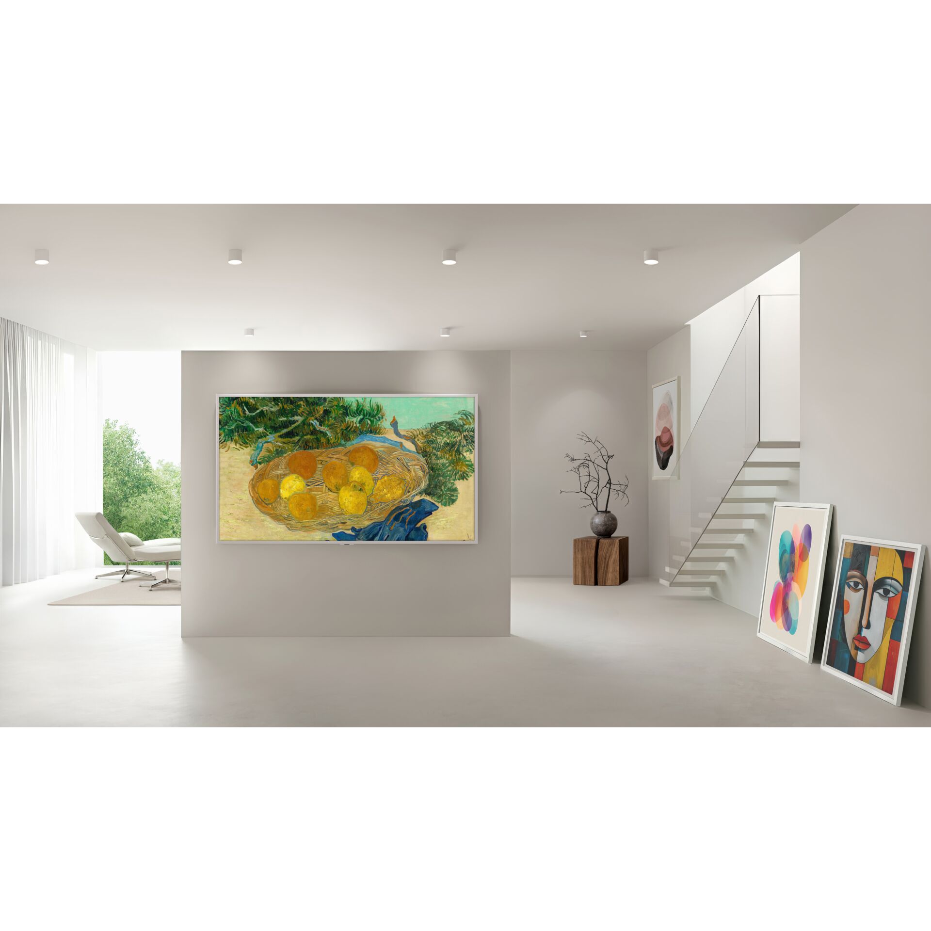 Gemälde, Kunstwerk, Wandbild, Früchte, Landschaft/Früchte