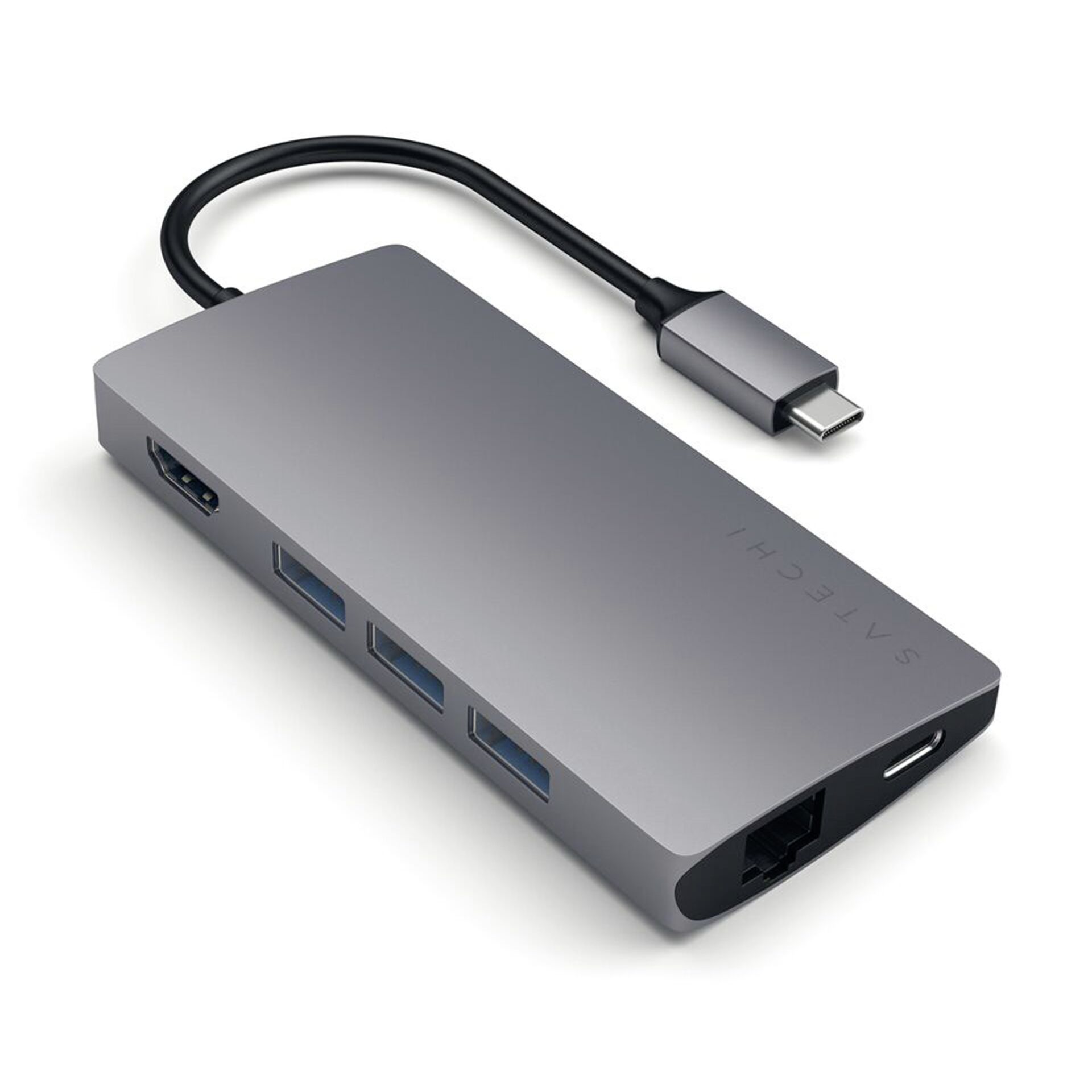 Satechi Type-C Multi-Port Hub 4K Ethernet V2 space gray Elektronik, Hardware, Adapter, Nabe, Computerausrüstung