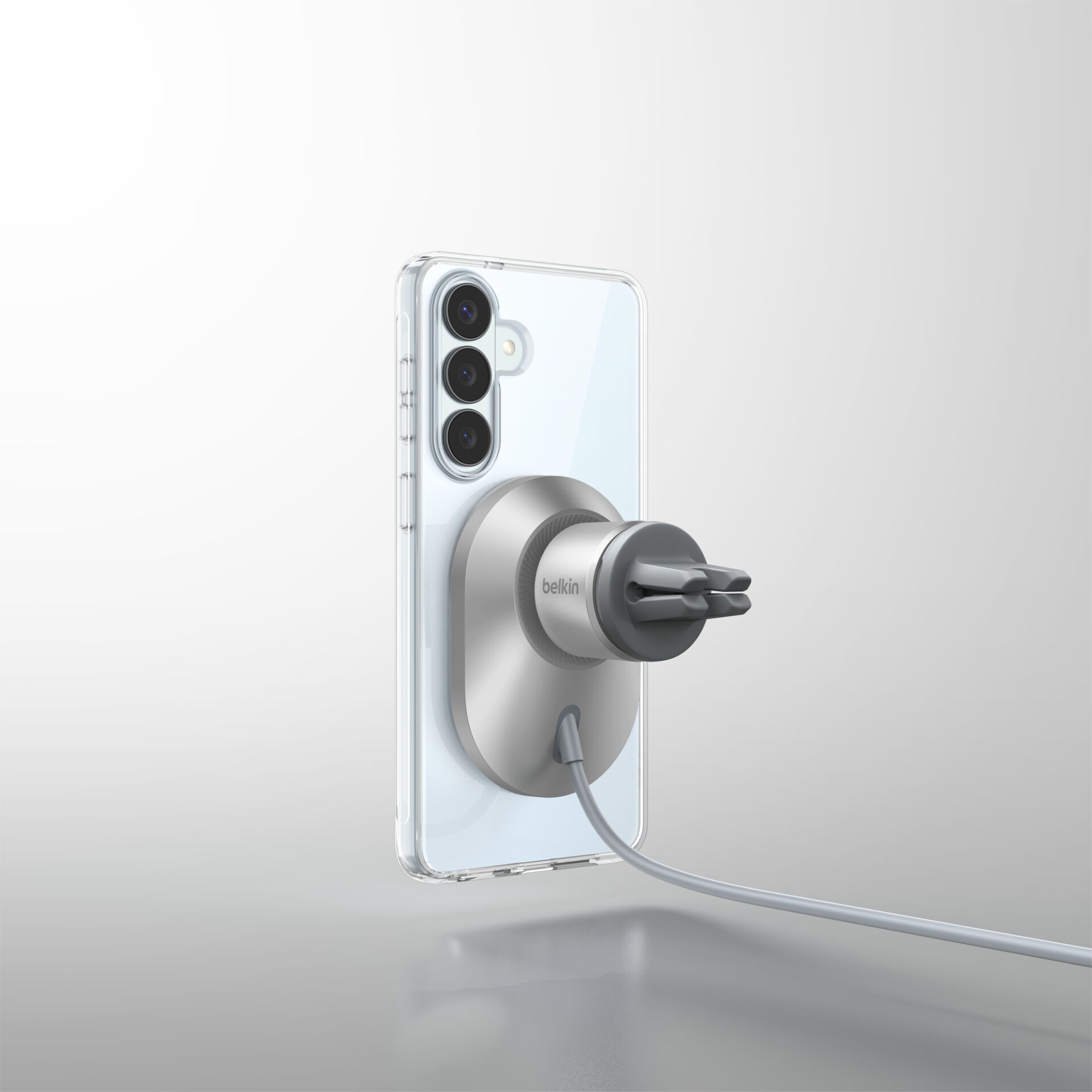 Handyhalterung, Magnetisch, Rückseite, Kabel gebunden, Smartphone Halterung