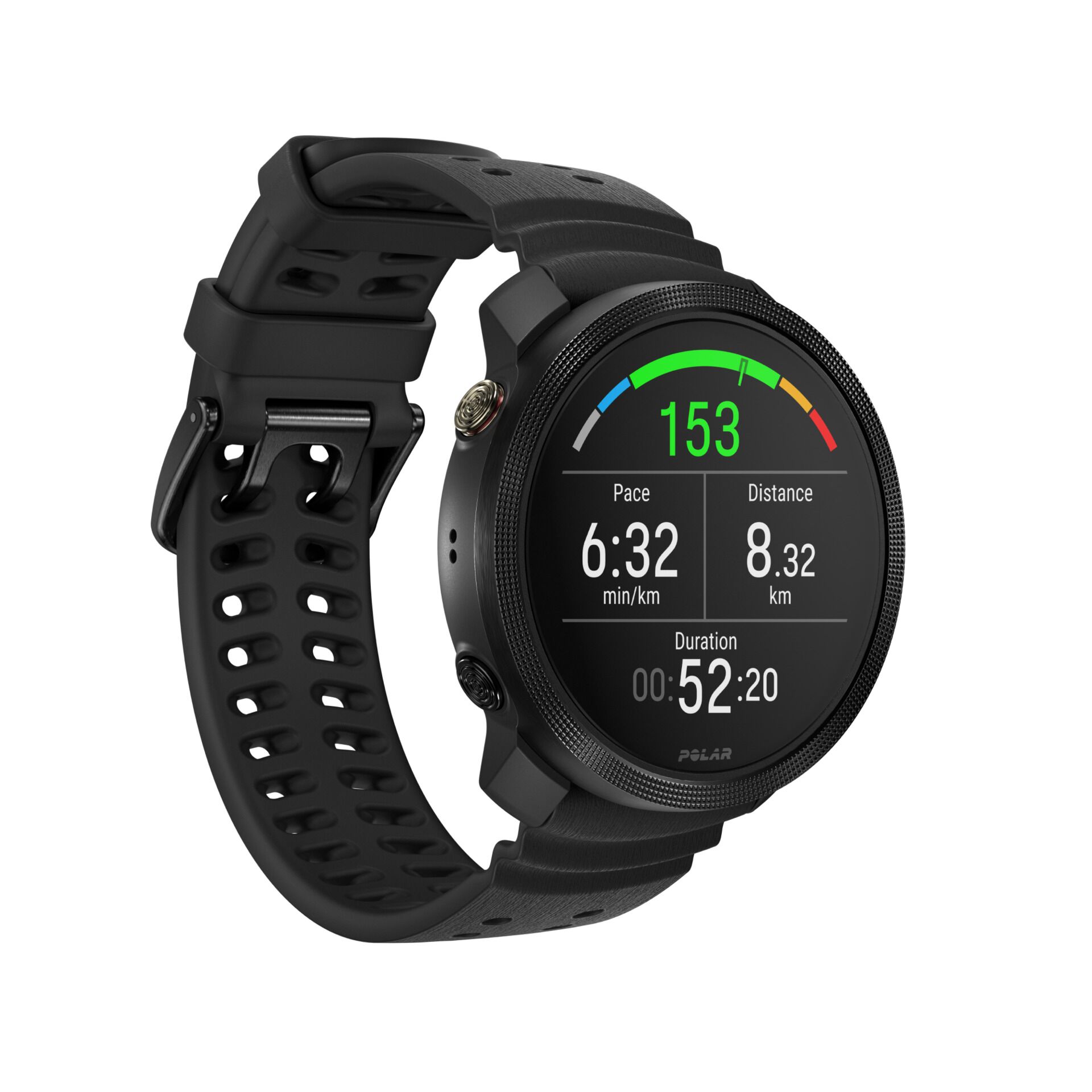 Smartwatch, GPS, Herzfrequenz, Schwarz, Sport