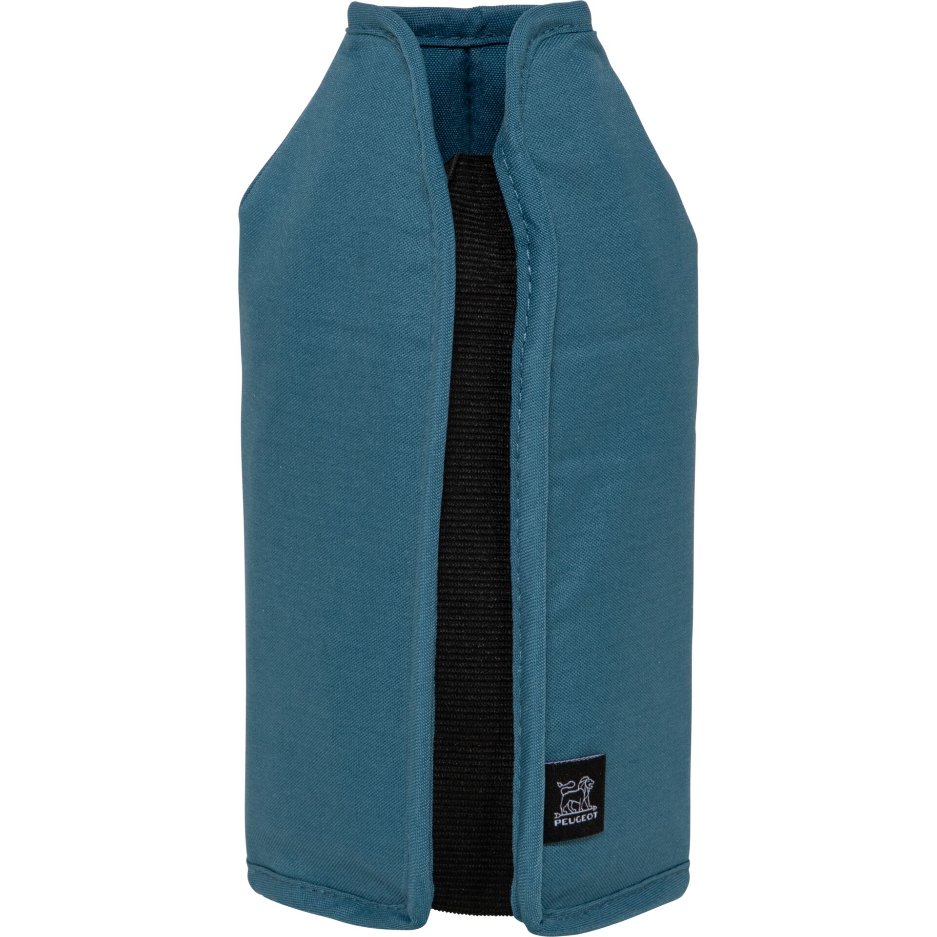 Haltertasche, Stoffhülle, teal Farbe, Reißverschluss, kleine Geldbörse