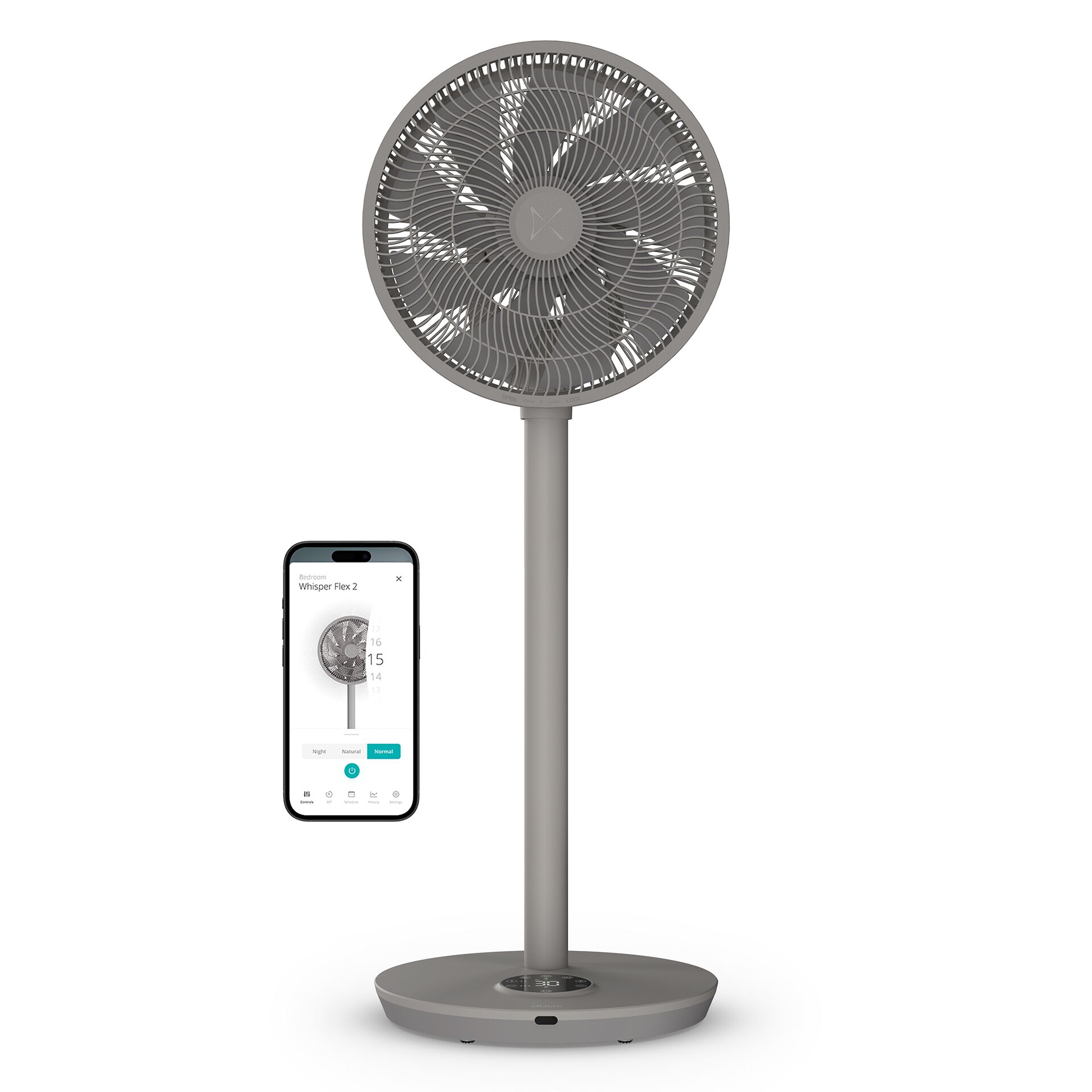 Ventilator, Standventilator, Stativventilator, Lüfter, Gehäuse, Standventilator, Standventilator, verstellbar, Fernbedienung, Grau
