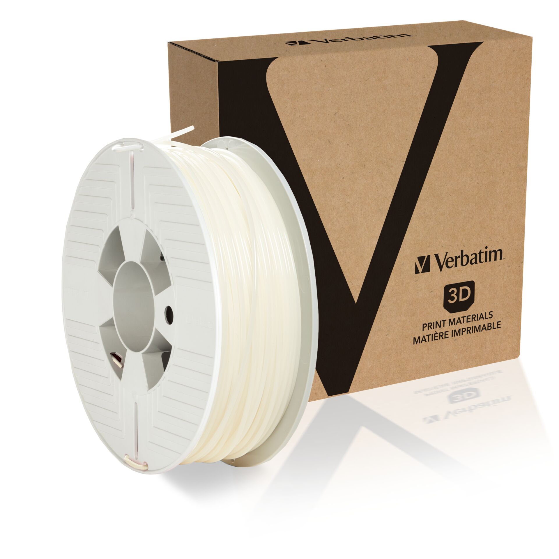 Papier, Klebeband, 3D-Druck, Filament, PLA, Weiß, Spule
