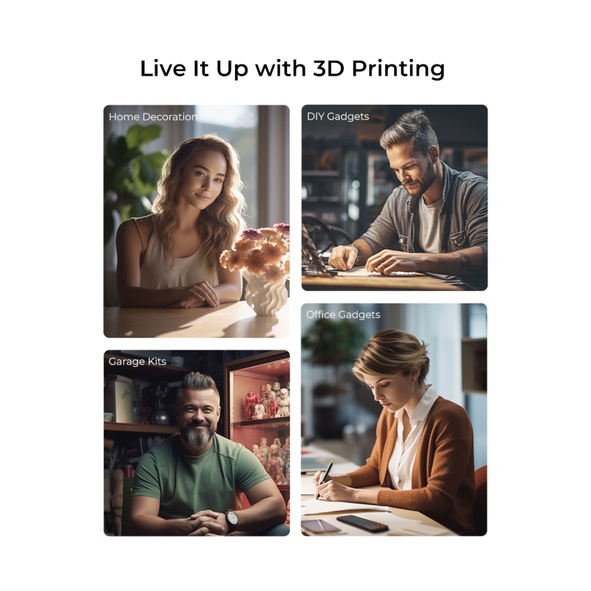 3D-Druck, DIY-Gadgets, Wohndekoration, Garage-Kits, Büroarbeit