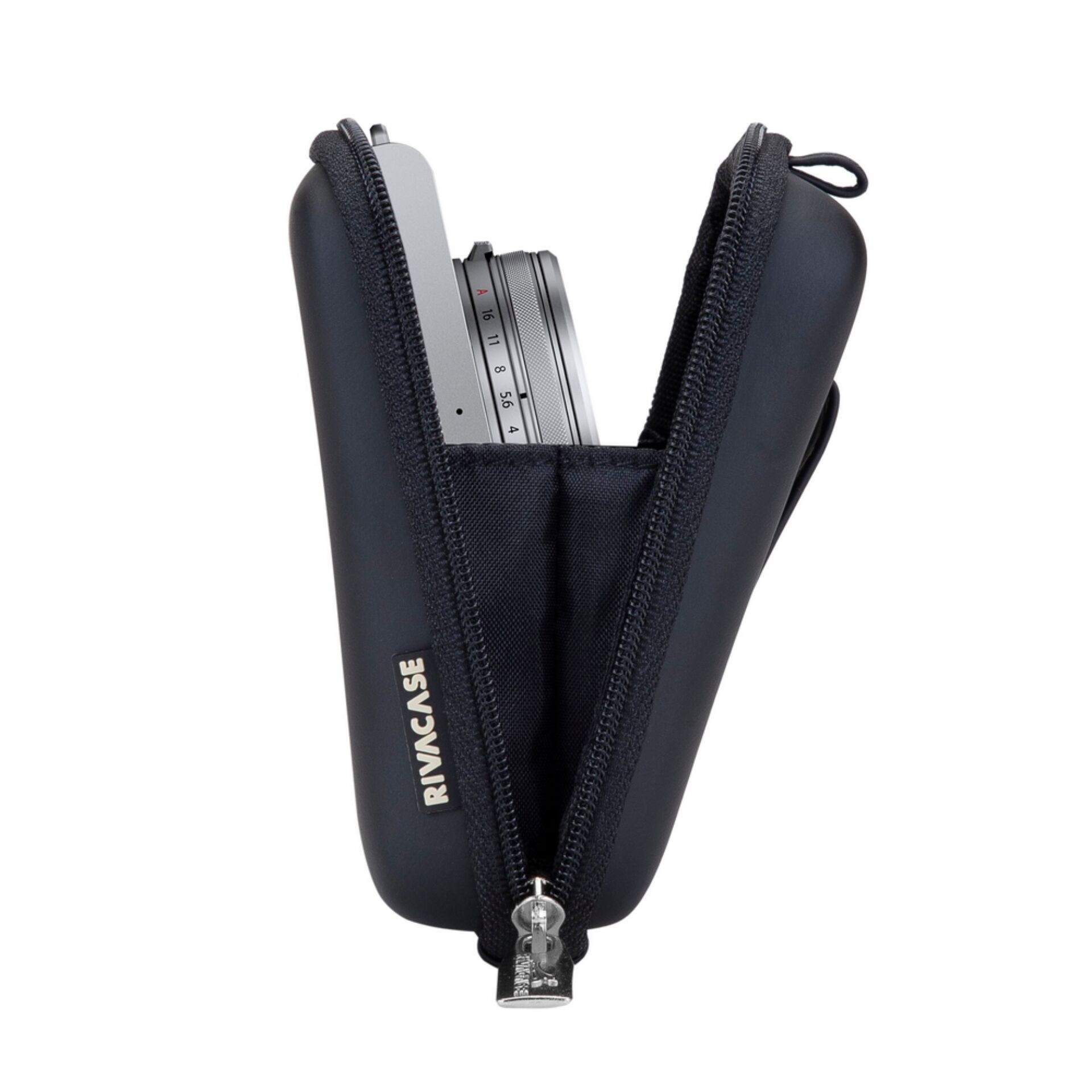 Kameratasche, Objektivtasche, Schwarz, Reißverschluss, Hartschale