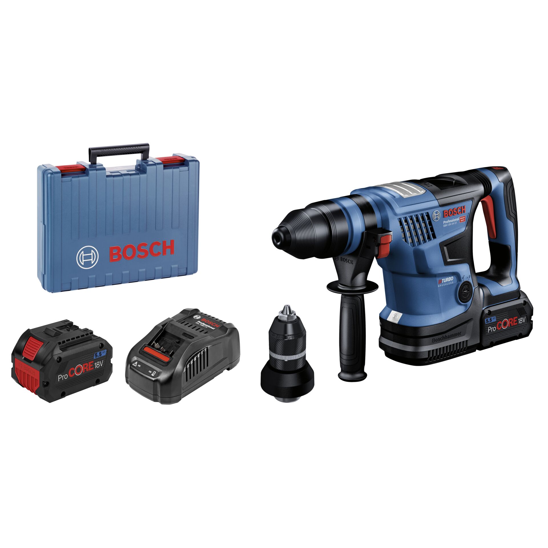 Bosch GBH 18V-34 CF Kit Koffer  Akku-Bohrhammer