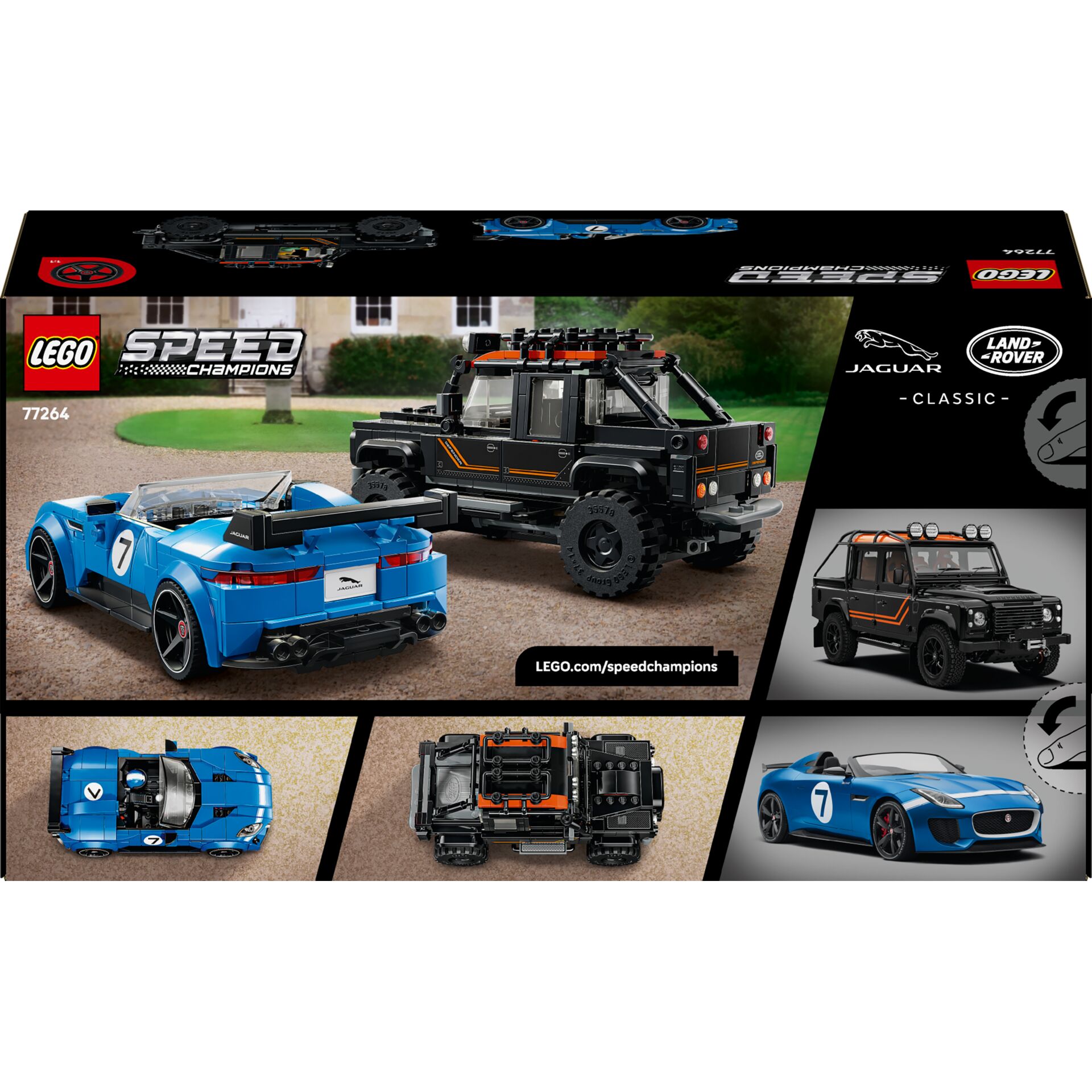 Lego, Speed Champions, Off-road, Jaguar Land Rover, Auto-Set