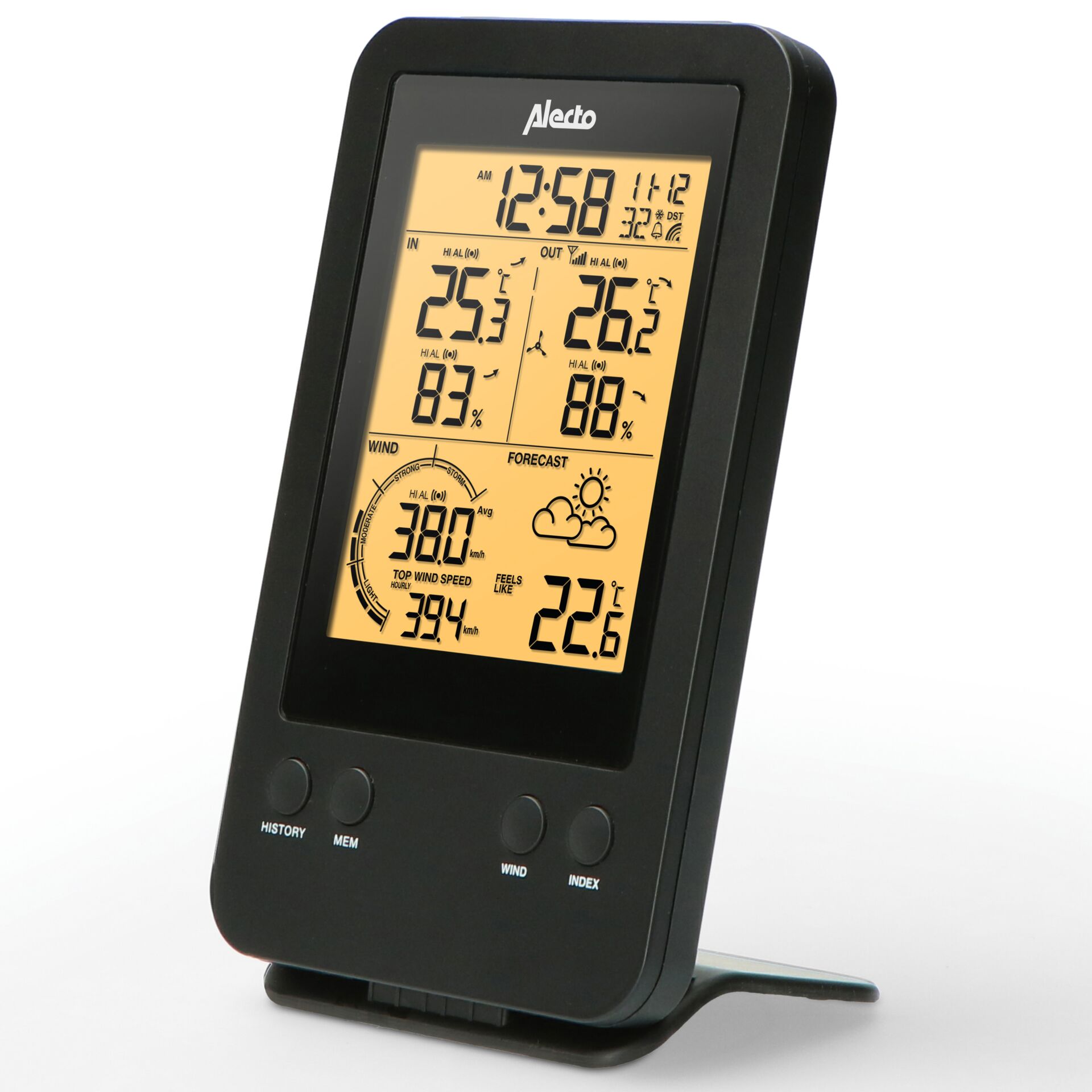 Wetterstation, digitalanzeige, Uhr, Tischgerät, Wetteranzeige