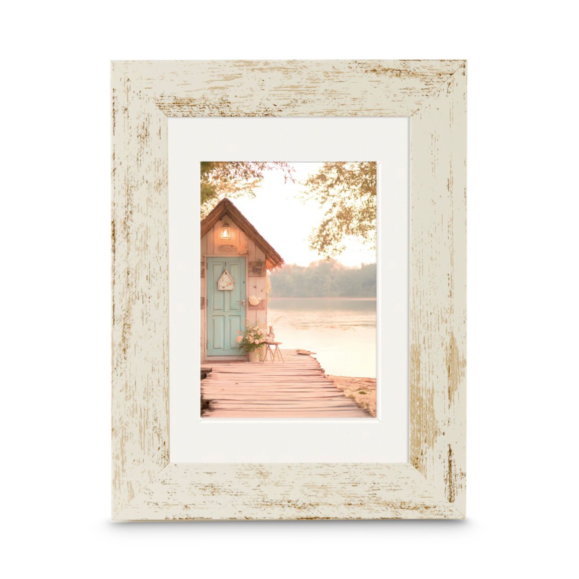 Hama Cottage Altweiß       20x30  Kunstst.inkl.Passepartout 193346