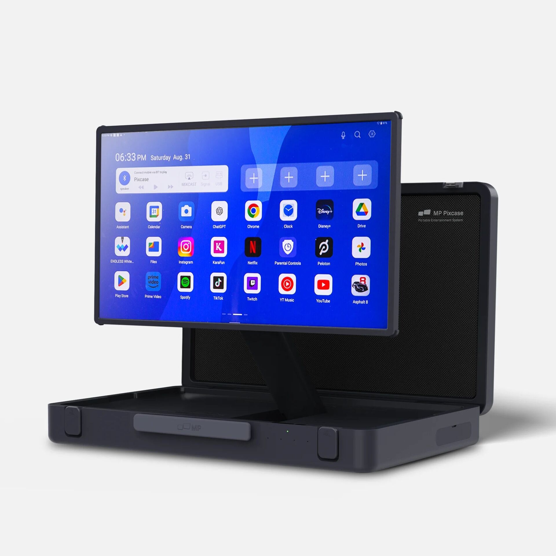 Tablet-Dock, Tragbarer Monitor, All-in-One-Stativ, Touchscreen-Display, Medienkonsole