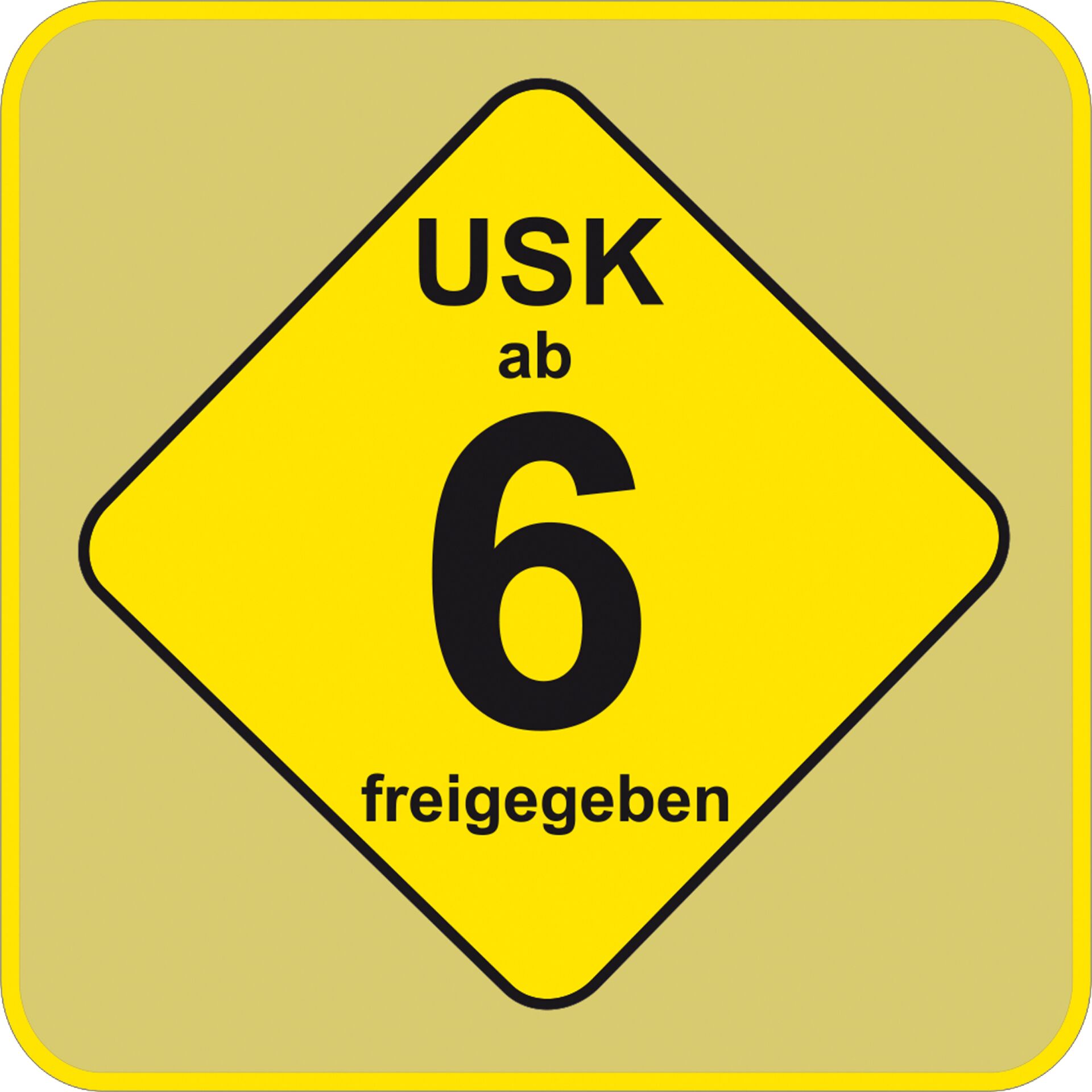 warning, road sign, traffic sign, USK 6, gefahrwarnung