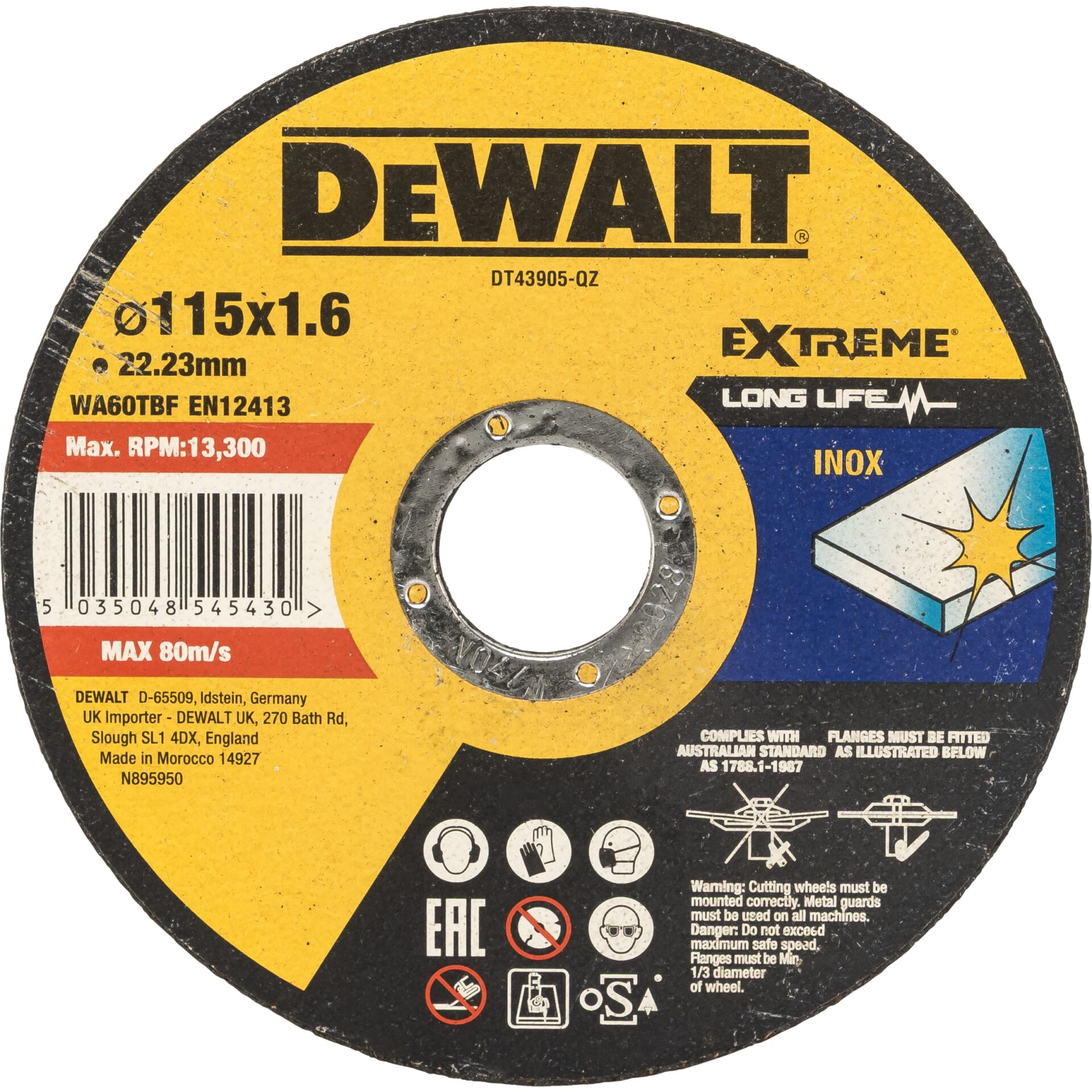 DeWalt DT43905-QZ  Metall-Trennscheibe 115mm