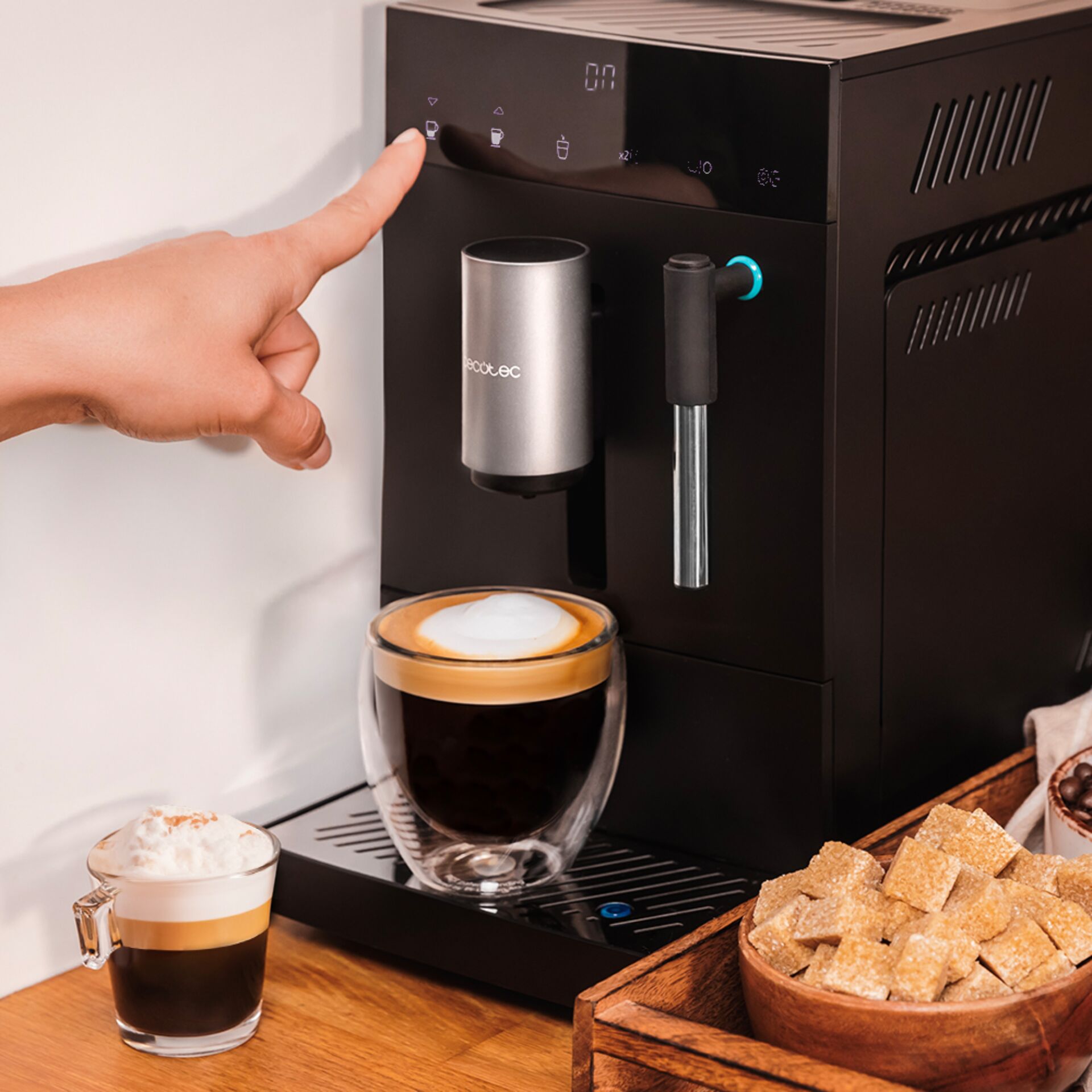 Espresso-Maschine, Kaffeeautomat, Maßgenau, Milchschaum, Küchengerät